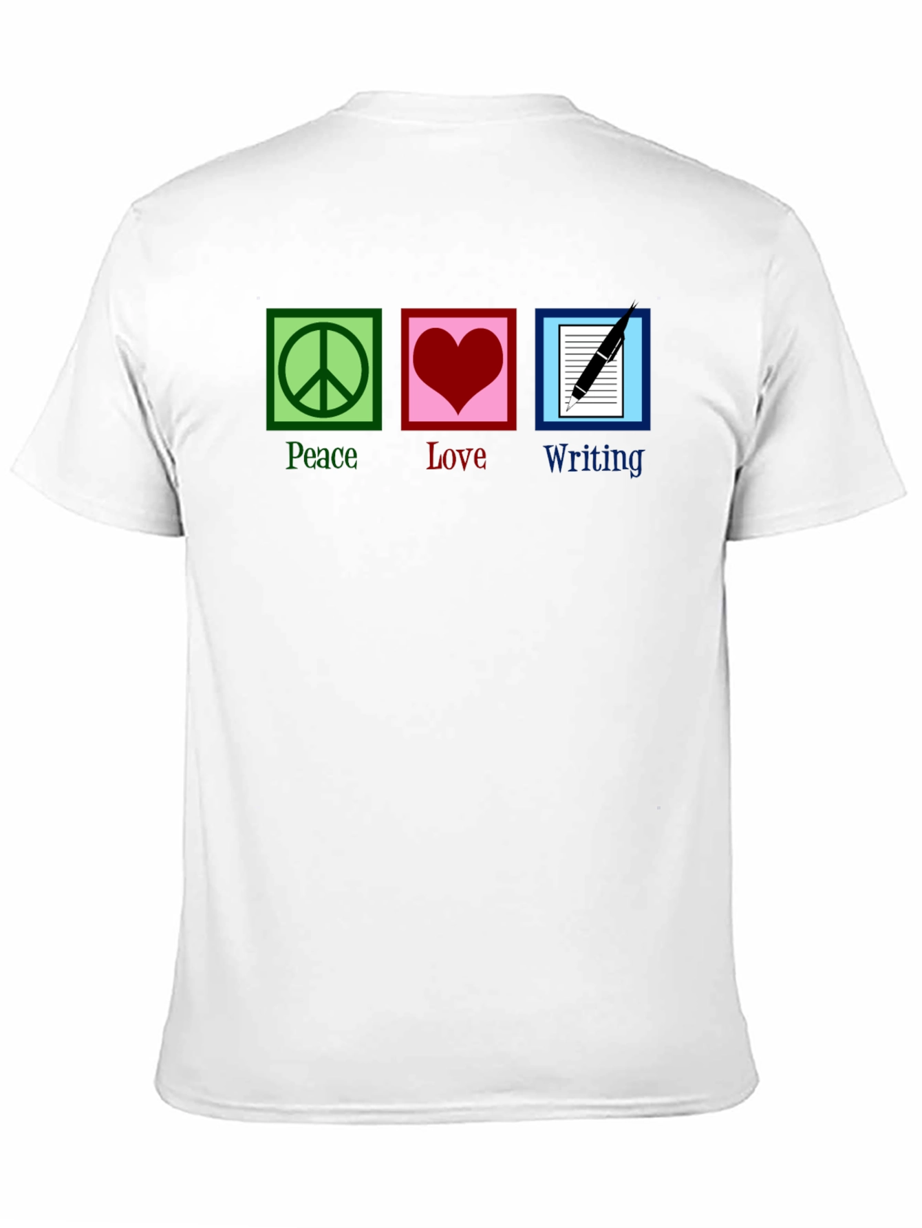 Peace Love Writing Graphic T-Shirt