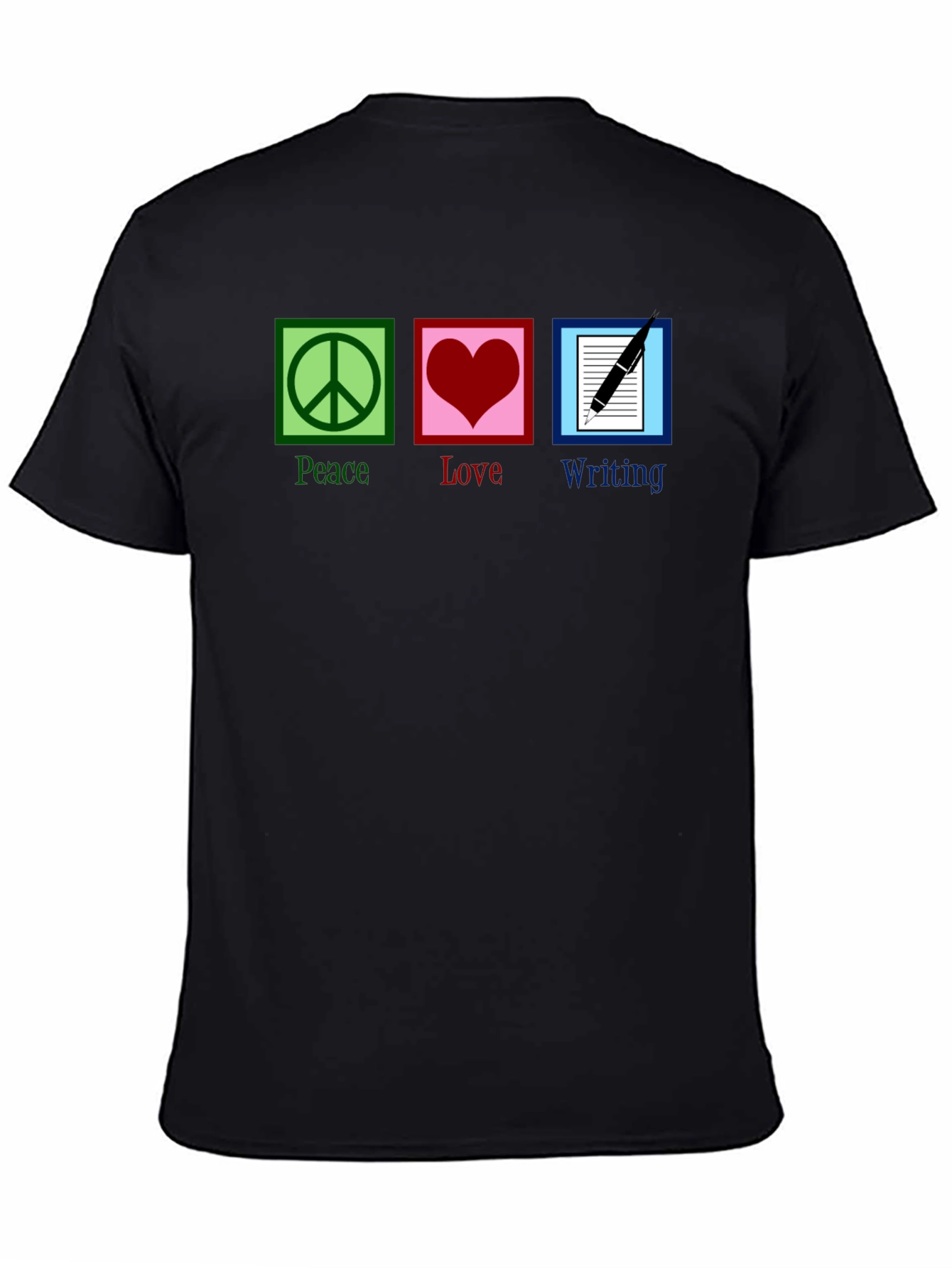 Peace Love Writing Graphic T-Shirt