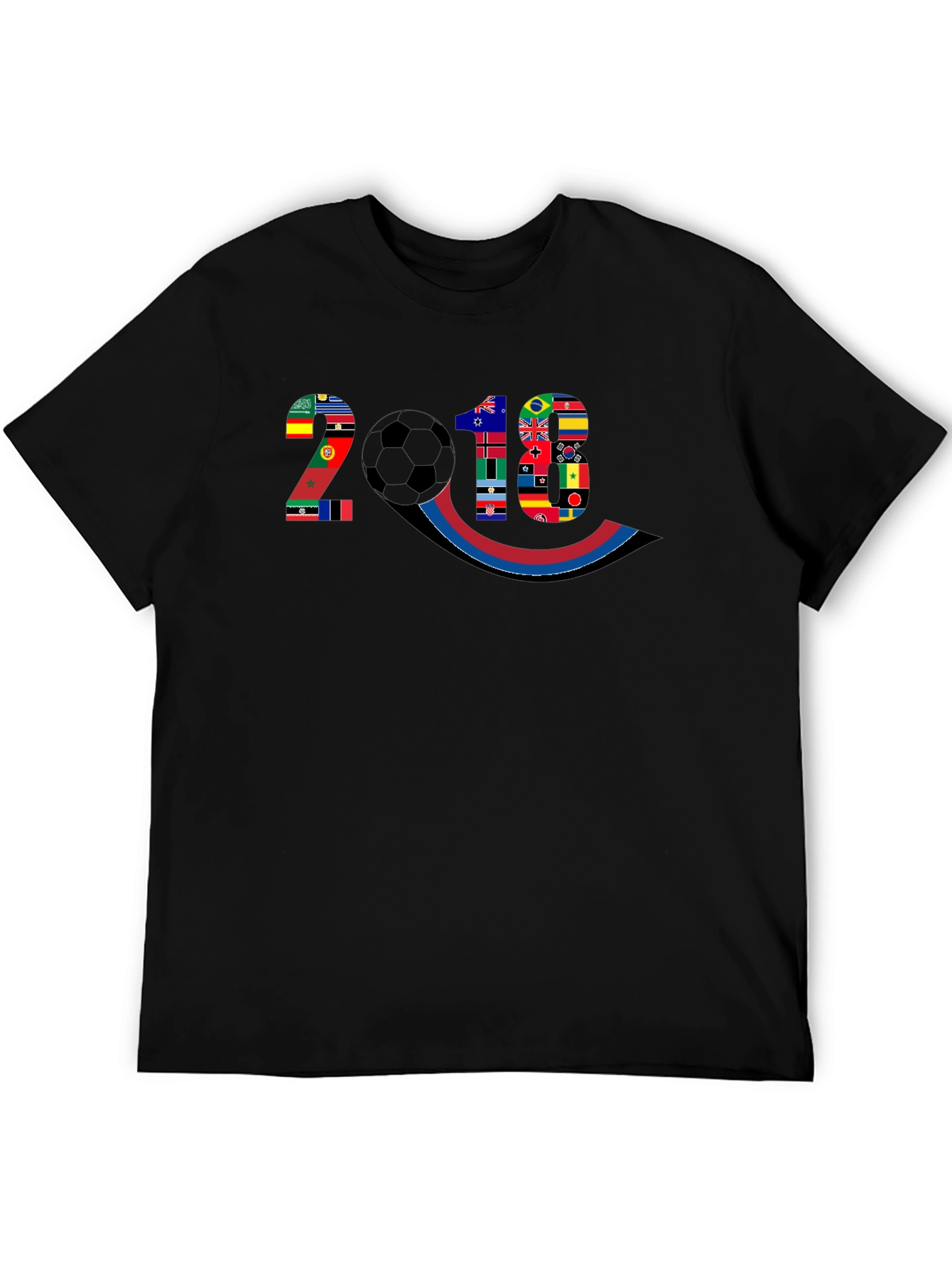 2018 World Flags Soccer Graphic Tee