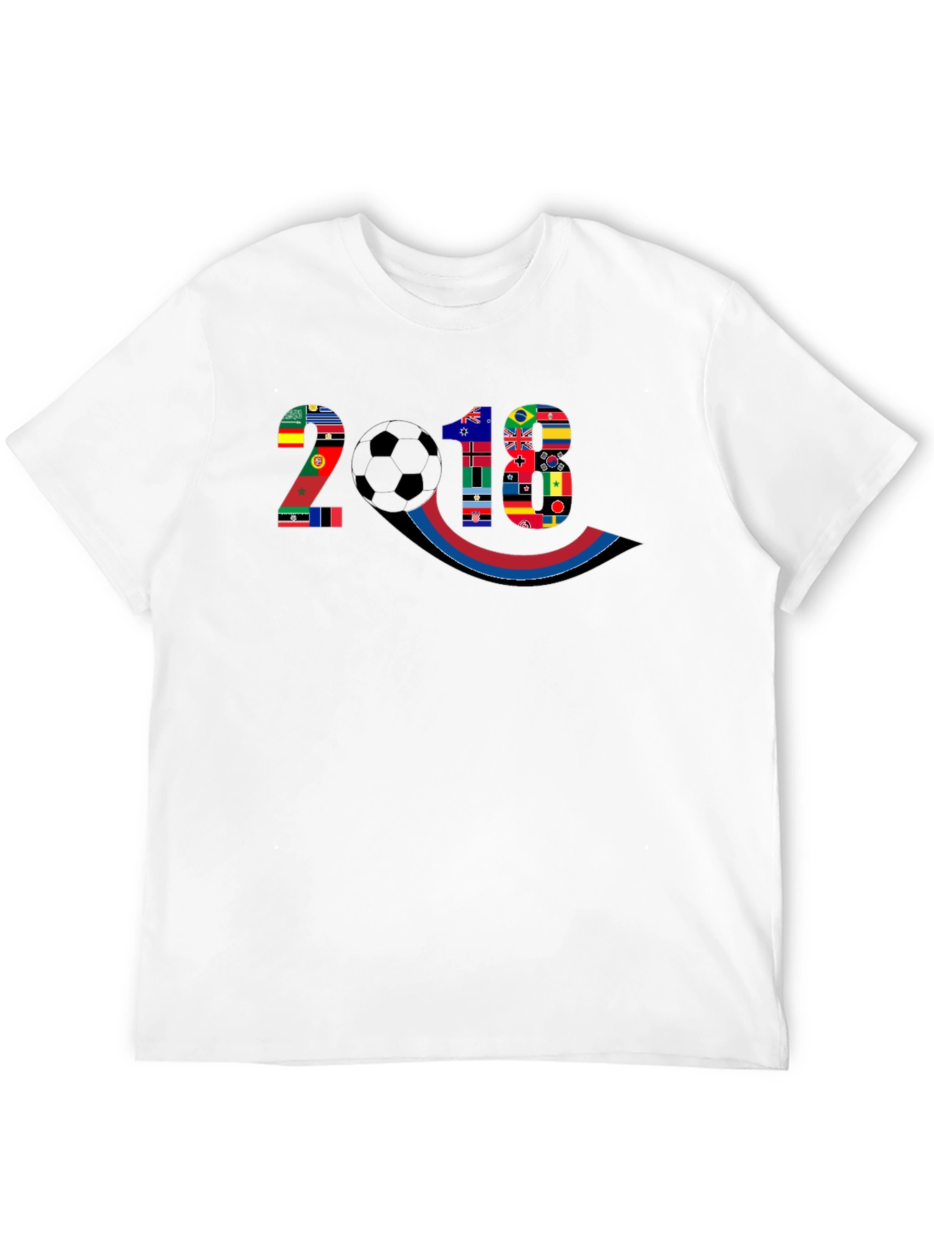 2018 World Flags Soccer Graphic Tee