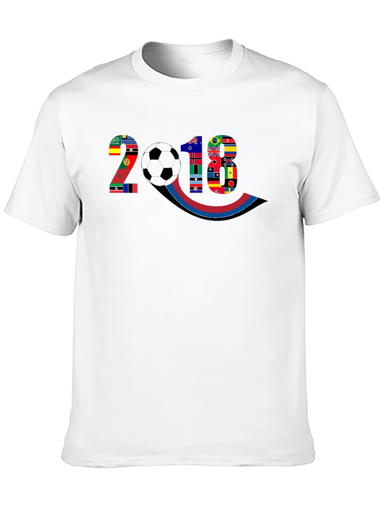 2018 World Flags Soccer Graphic Tee
