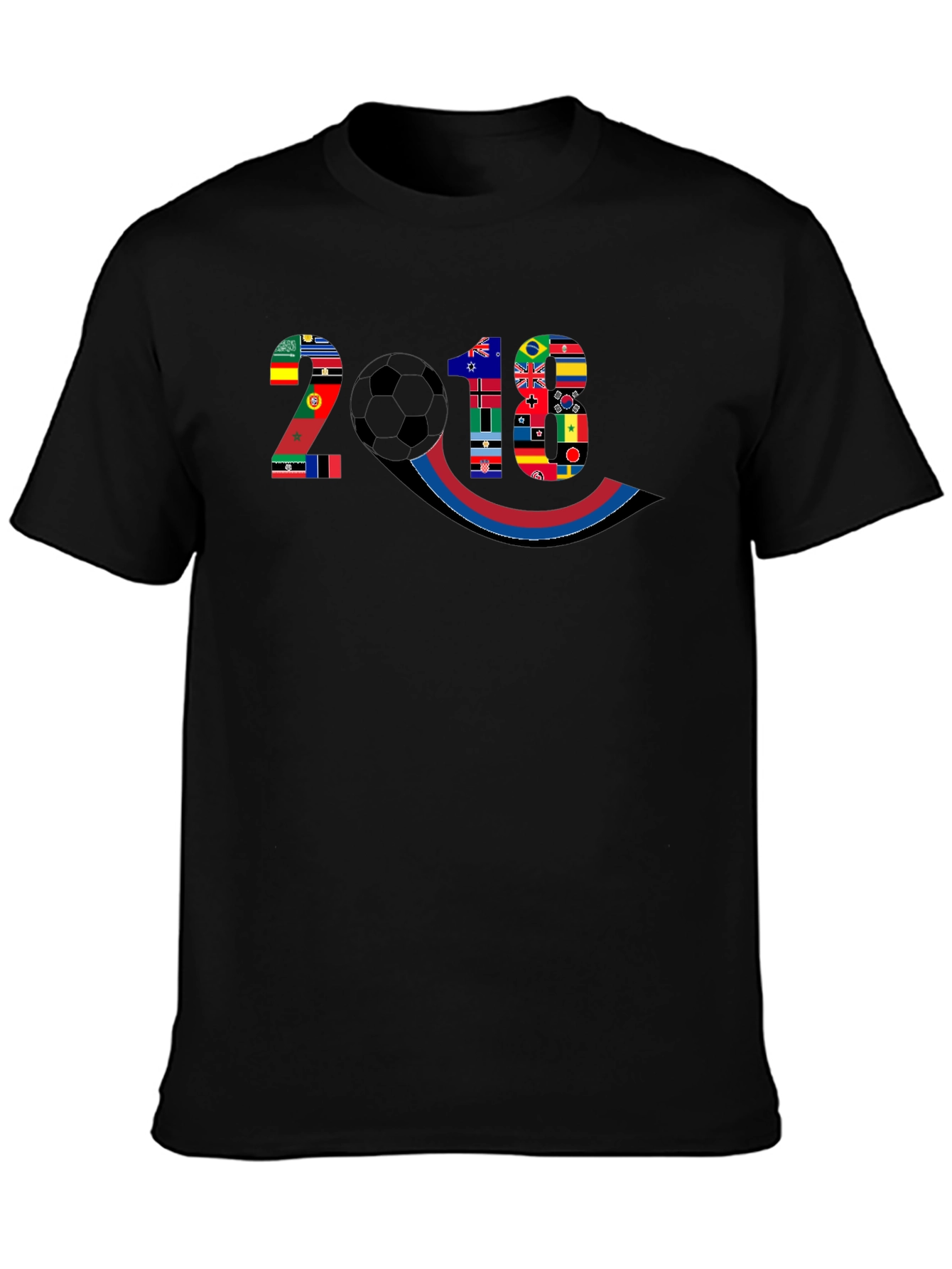 2018 World Flags Soccer Graphic Tee