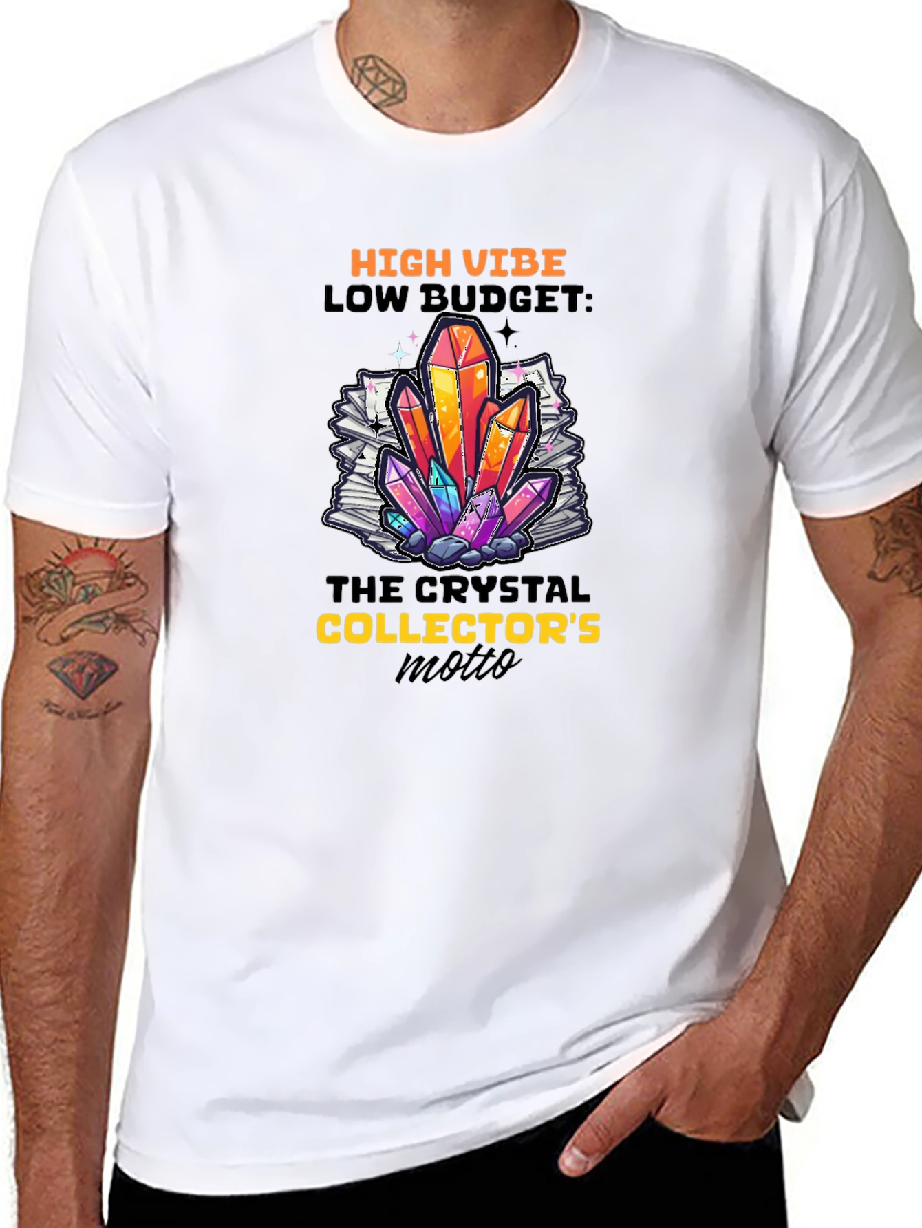 High Vibe Crystal Collector Black T-Shirt