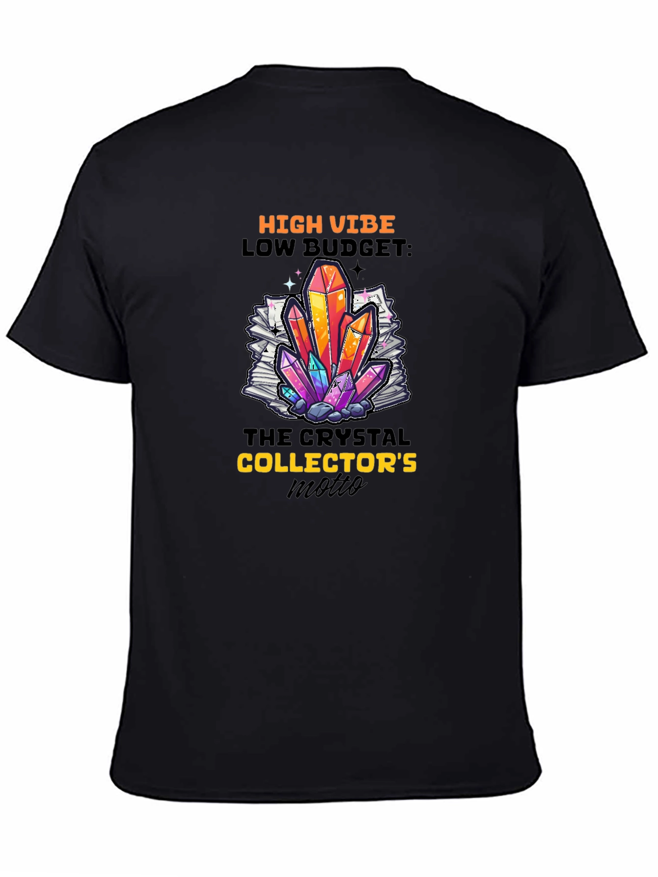 High Vibe Crystal Collector Black T-Shirt