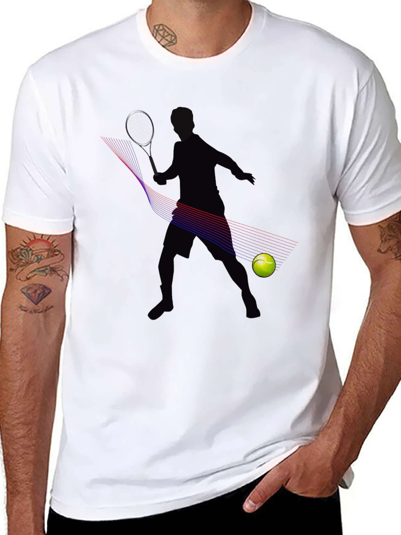 Tennis Player Graphic Tee