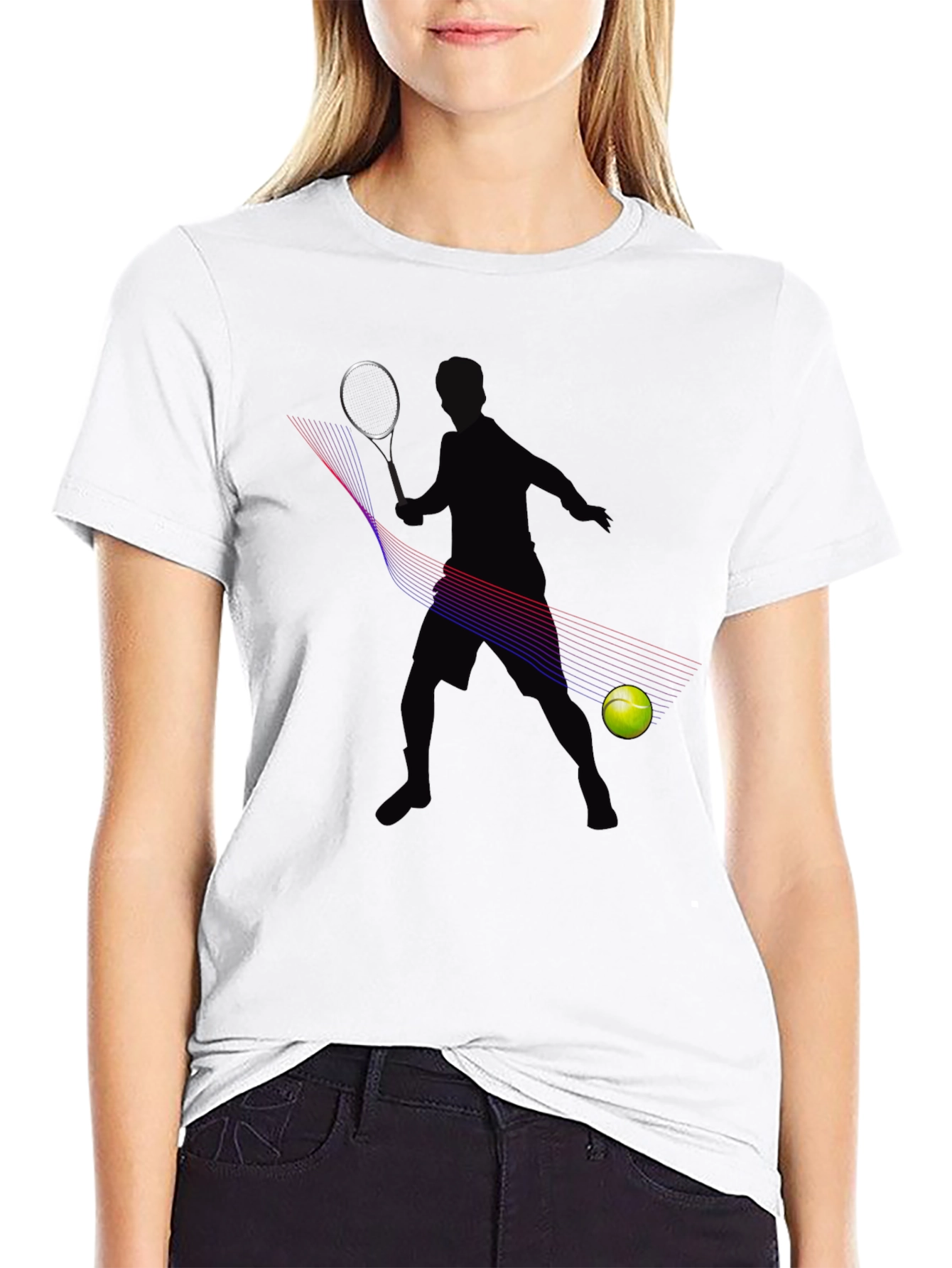 Tennis Player Graphic Tee