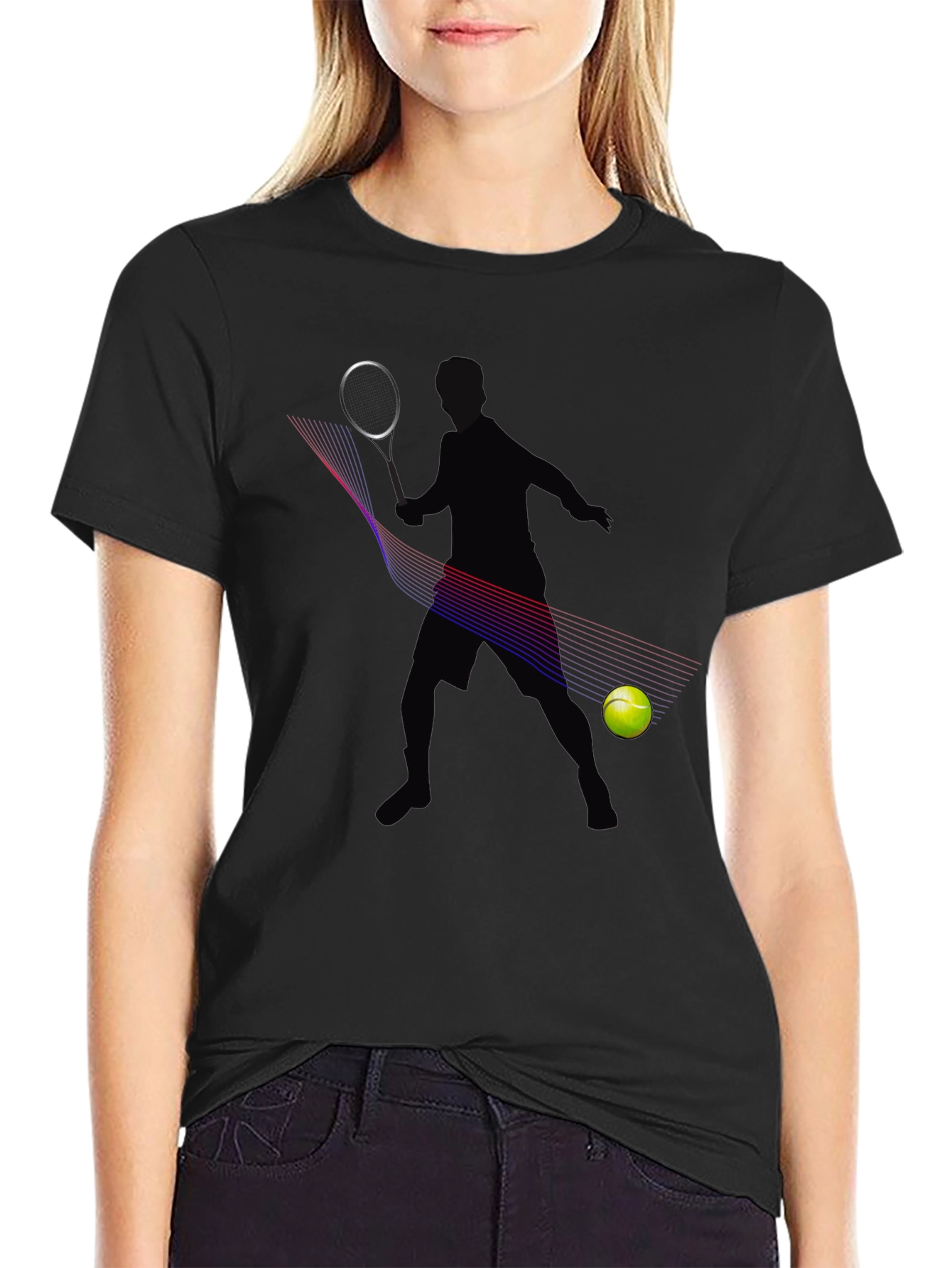 Tennis Player Graphic Tee