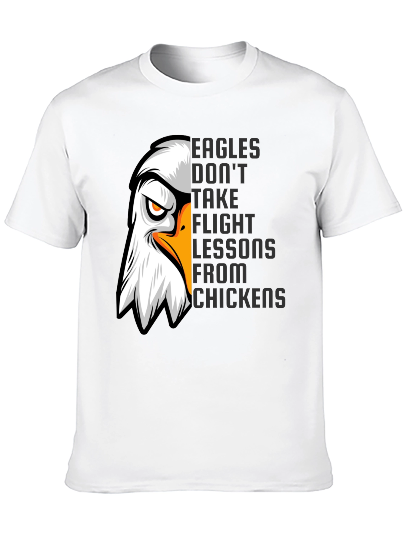 Eagles Dont Take Flight Lessons Mens Graphic Tee