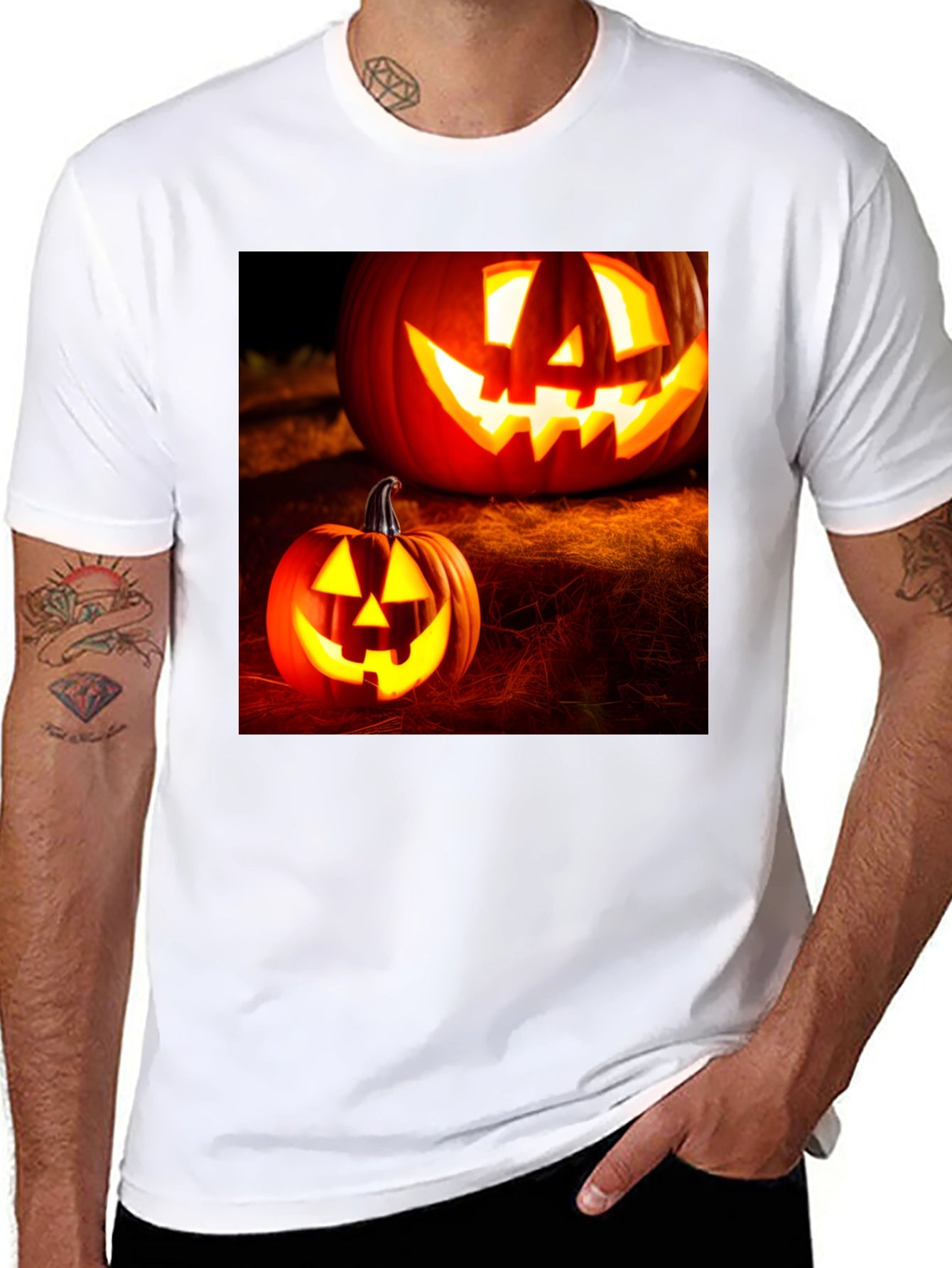 Halloween Pumpkin T-Shirt - Spooky Season Apparel