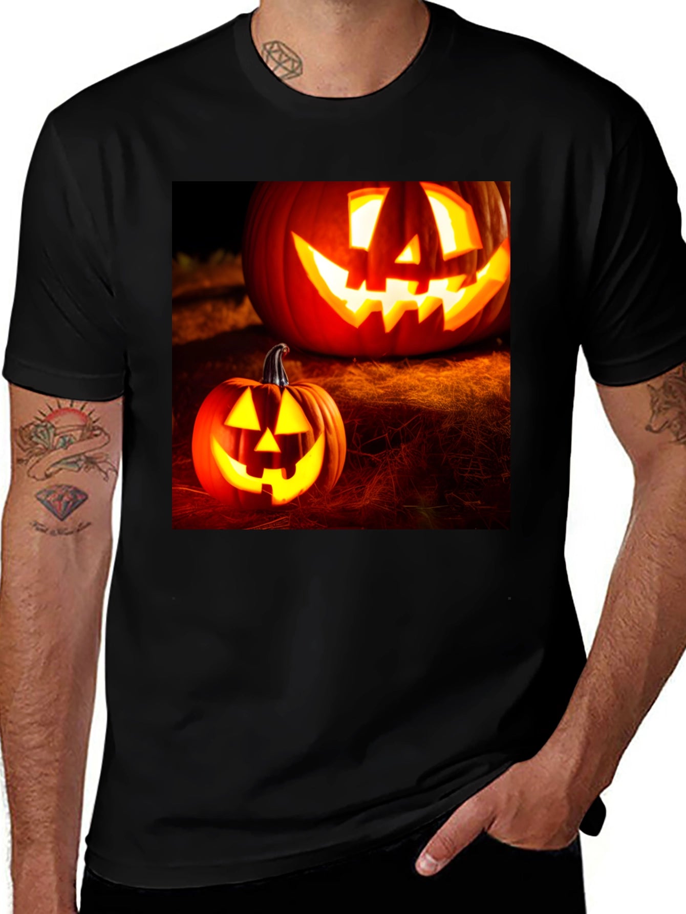 Halloween Pumpkin T-Shirt - Spooky Season Apparel