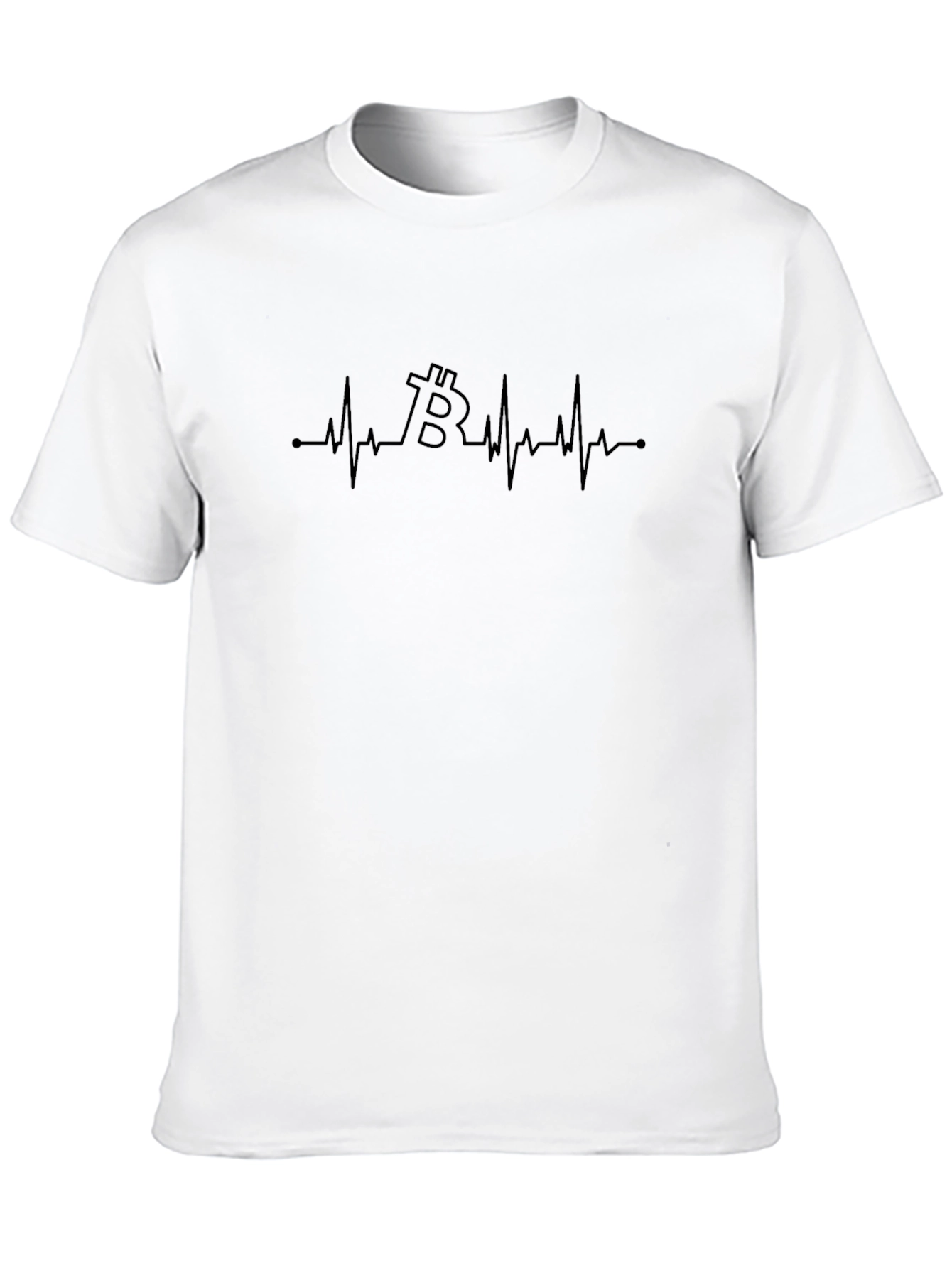 Bitcoin Heartbeat Graphic Tee - Crypto Lover Shirt