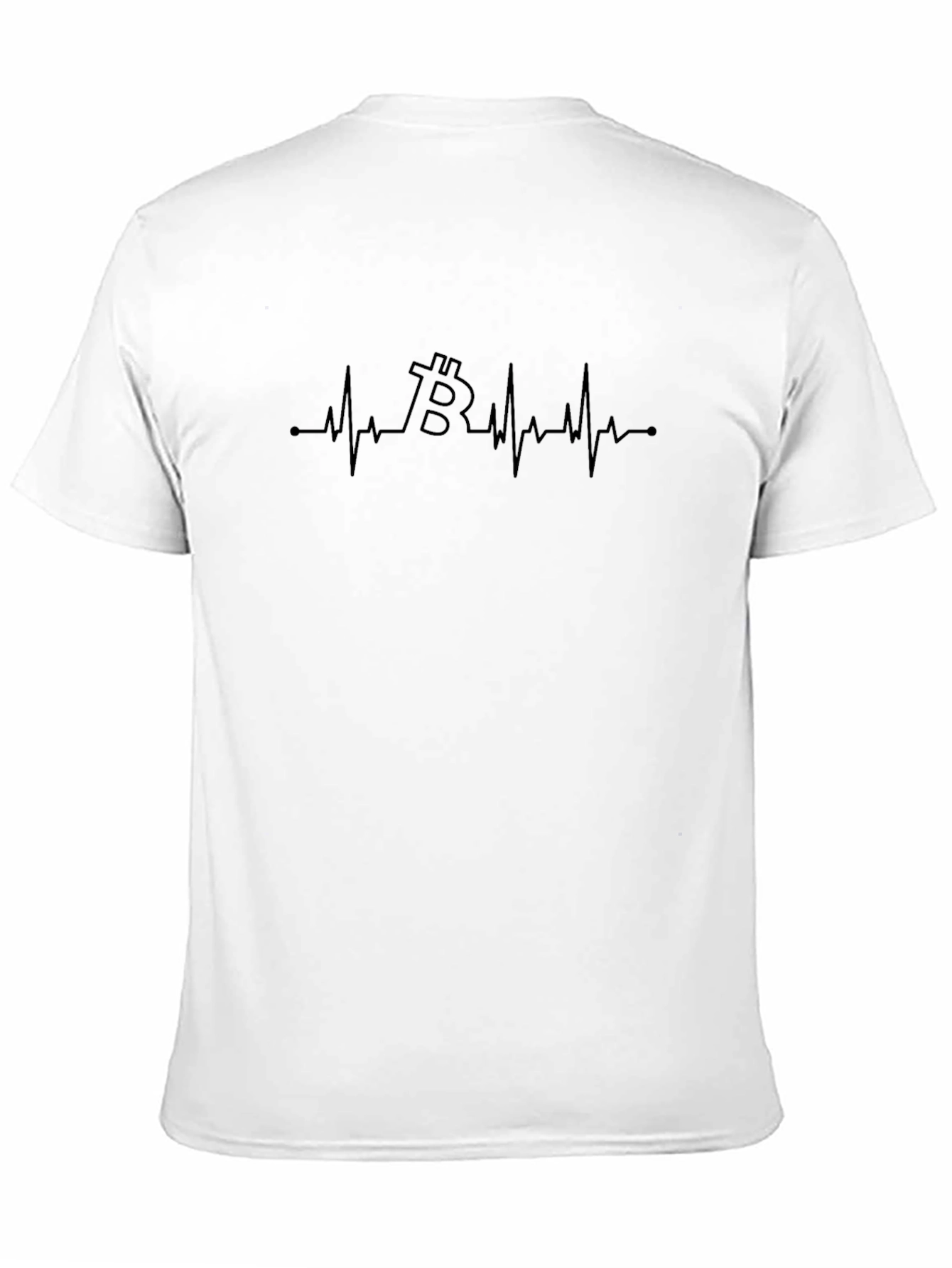 Bitcoin Heartbeat Graphic Tee - Crypto Lover Shirt