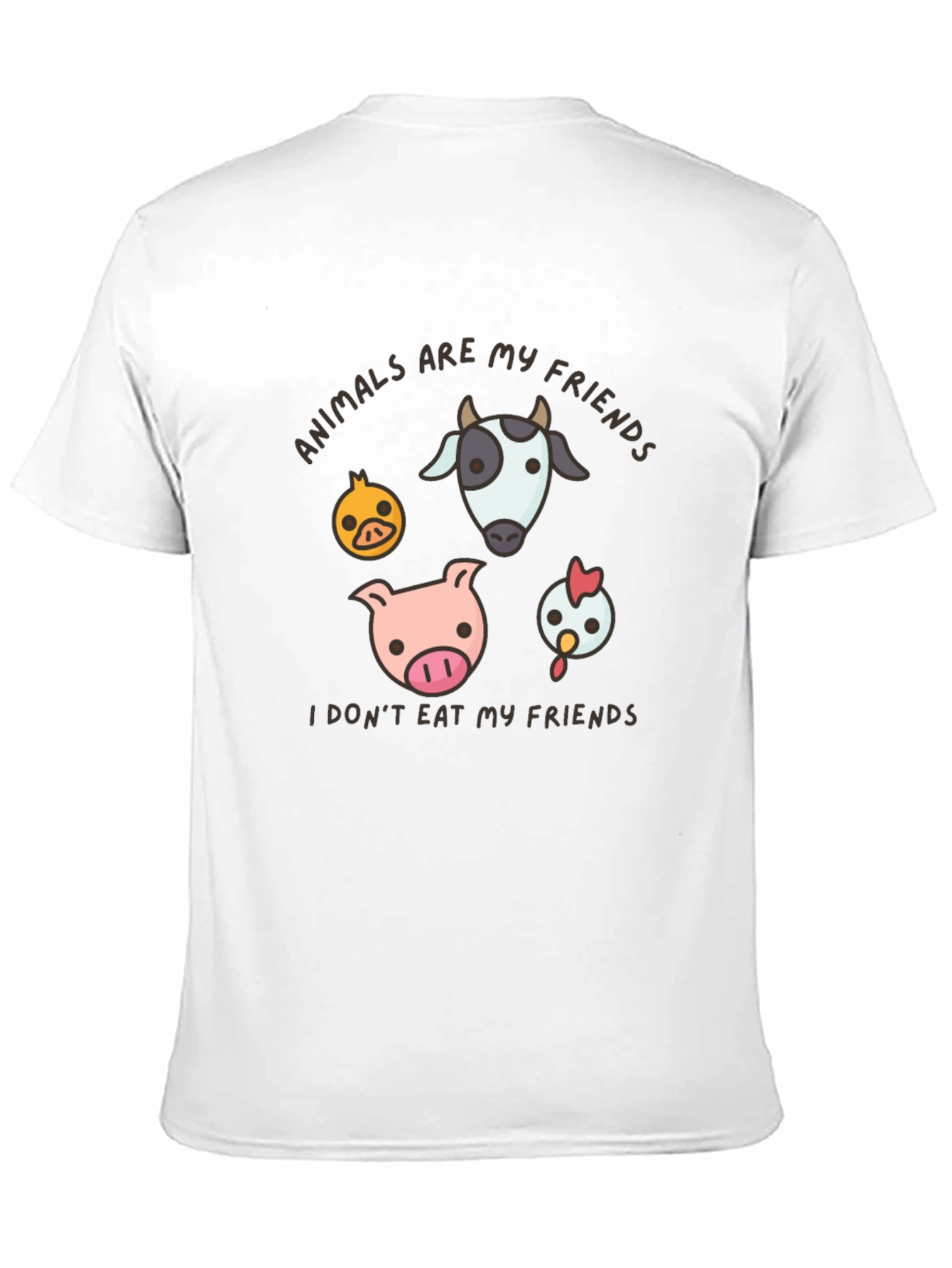 Vegan T-Shirt - Animals Are My Friends Tee