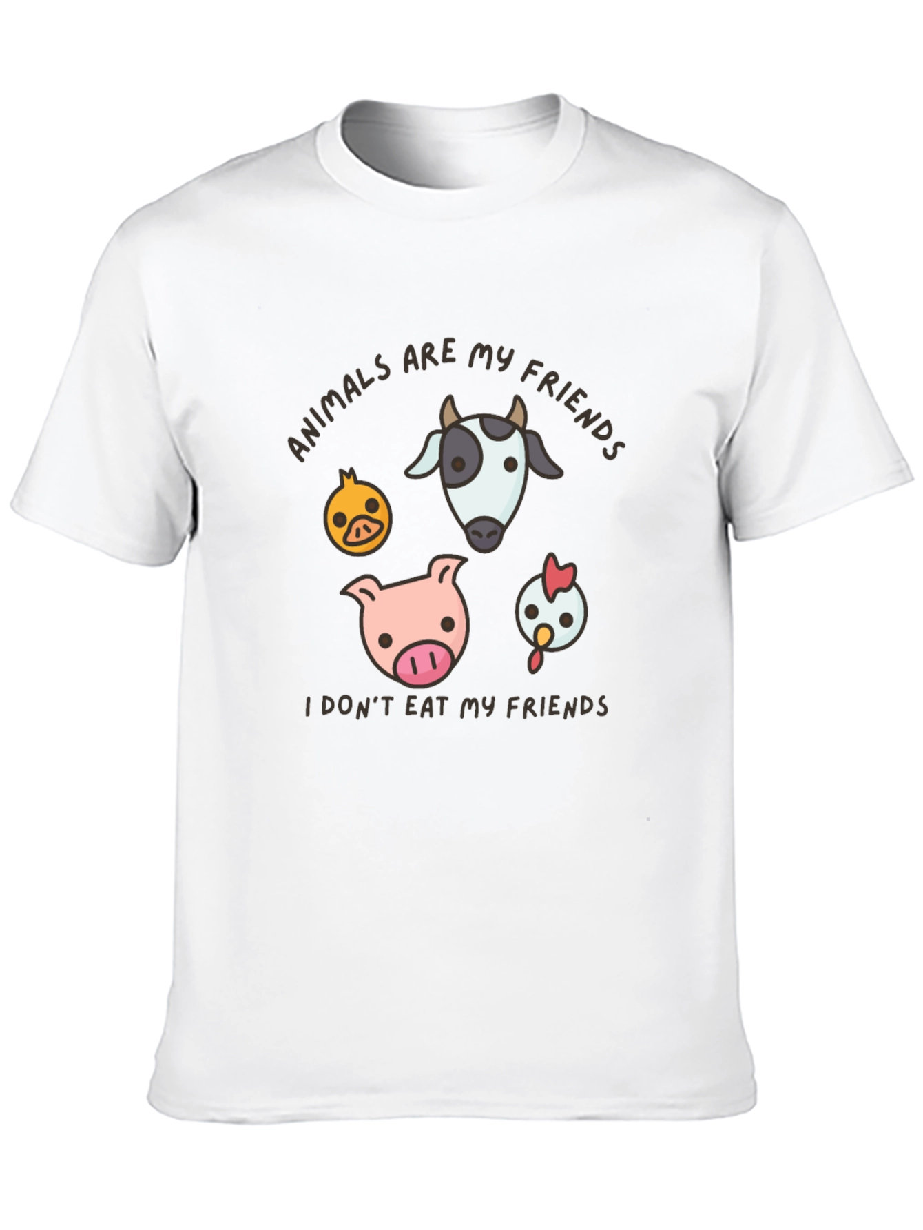 Vegan T-Shirt - Animals Are My Friends Tee