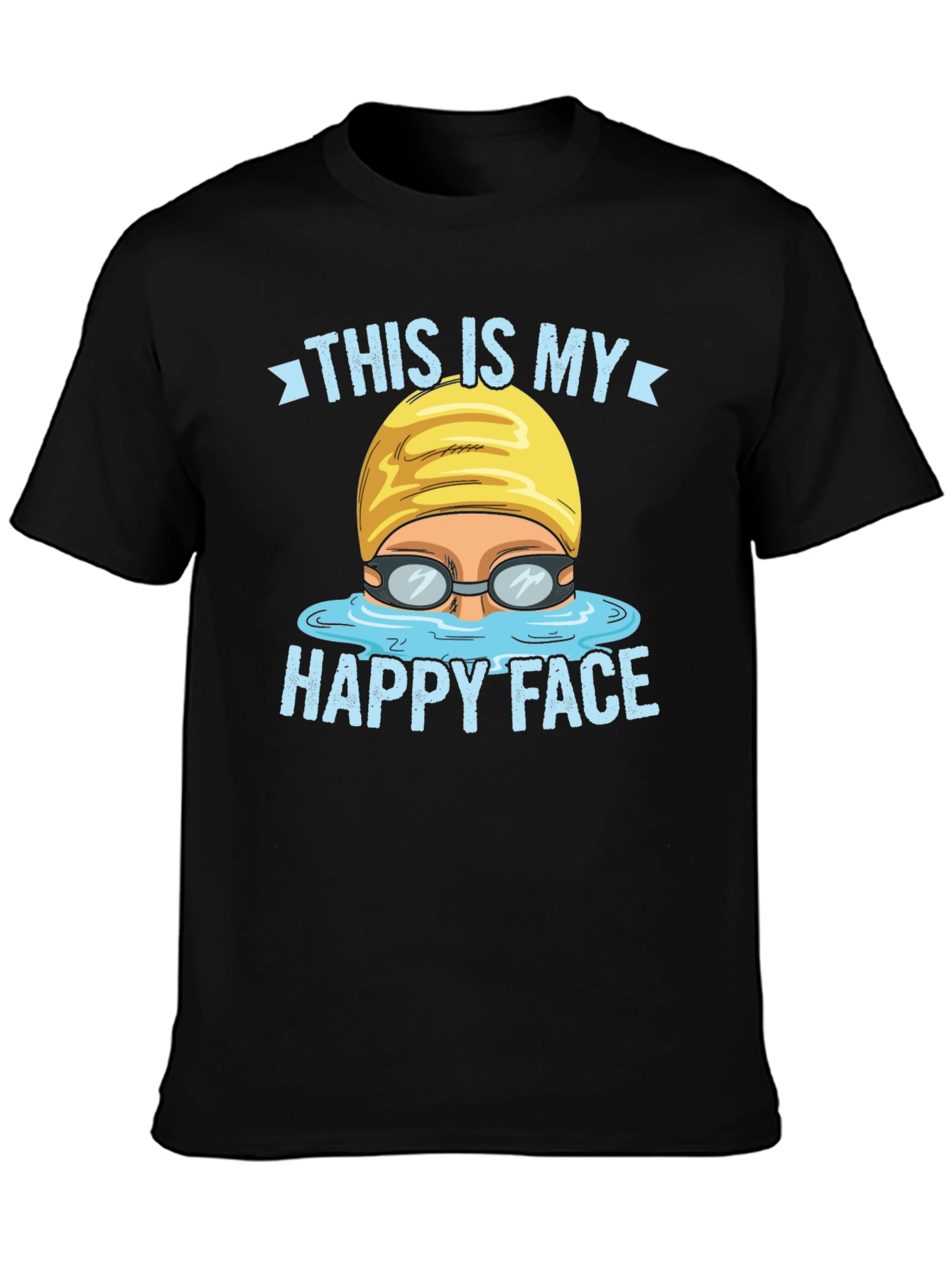 Swimmers Happy Face Graphic Tee