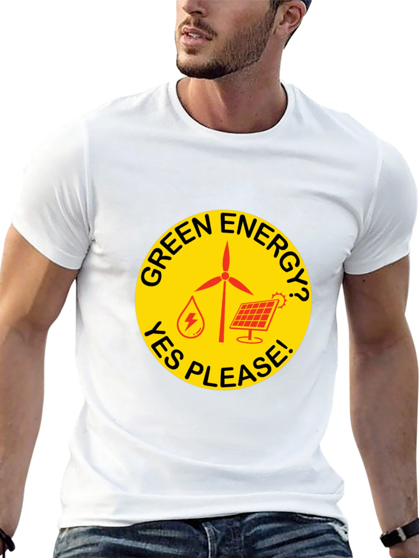 Green Energy T-Shirt - Yes Please!