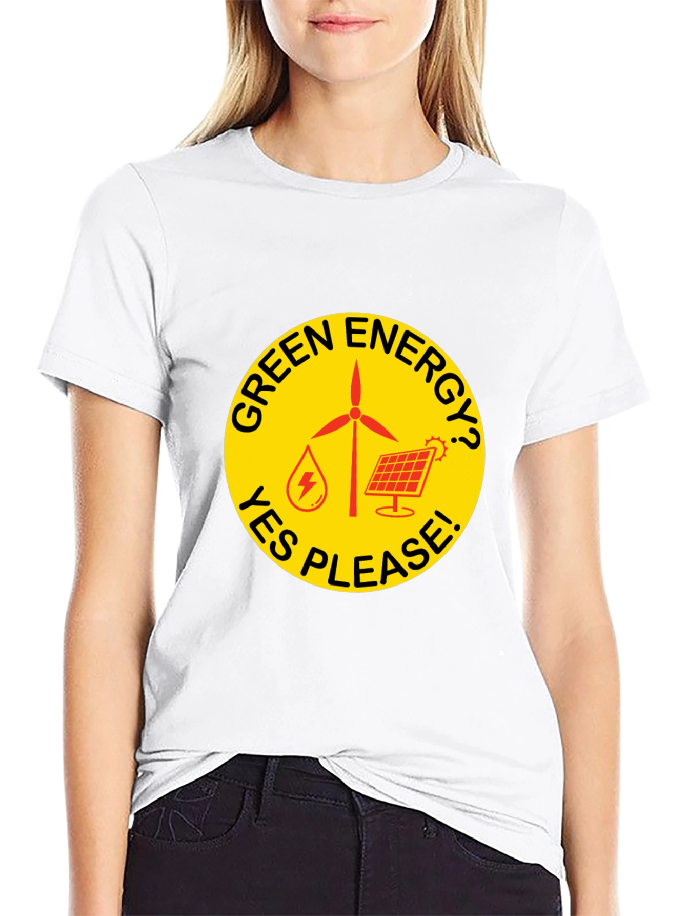 Green Energy T-Shirt - Yes Please!