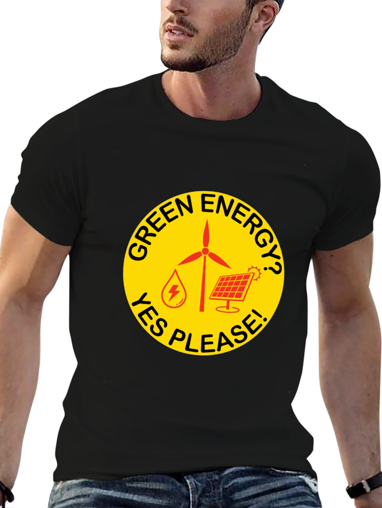 Green Energy T-Shirt - Yes Please!