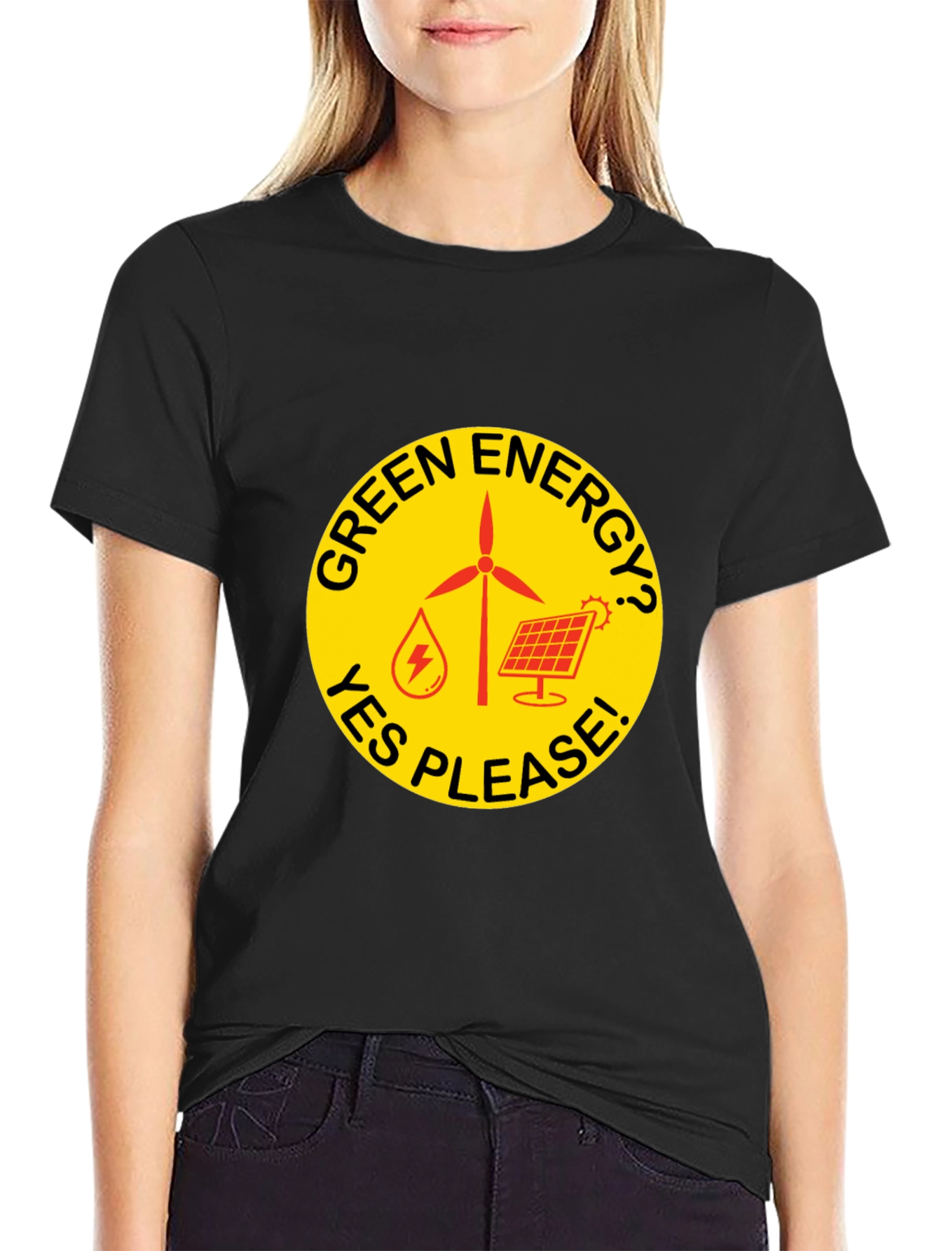 Green Energy T-Shirt - Yes Please!