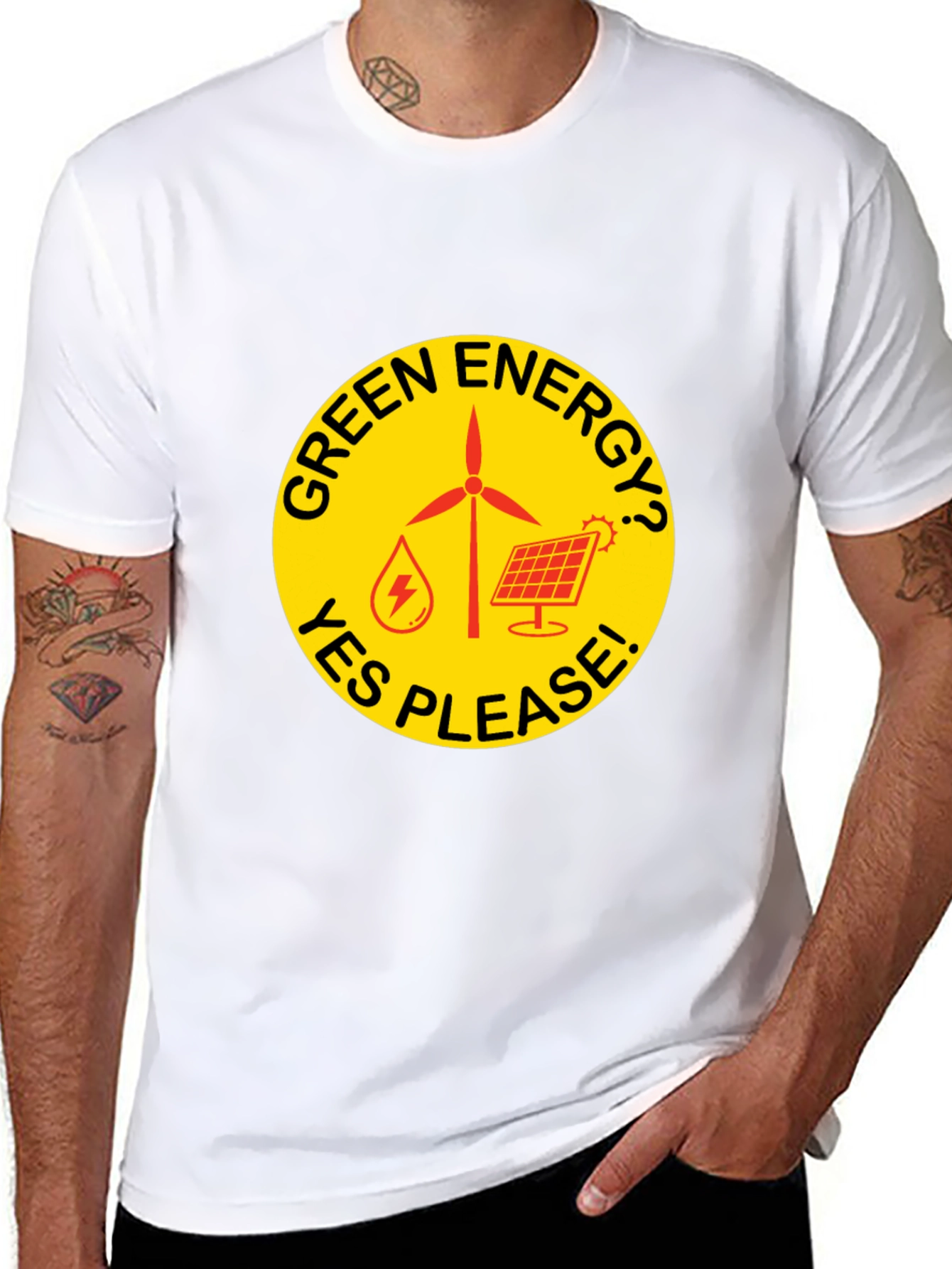 Green Energy T-Shirt - Yes Please!