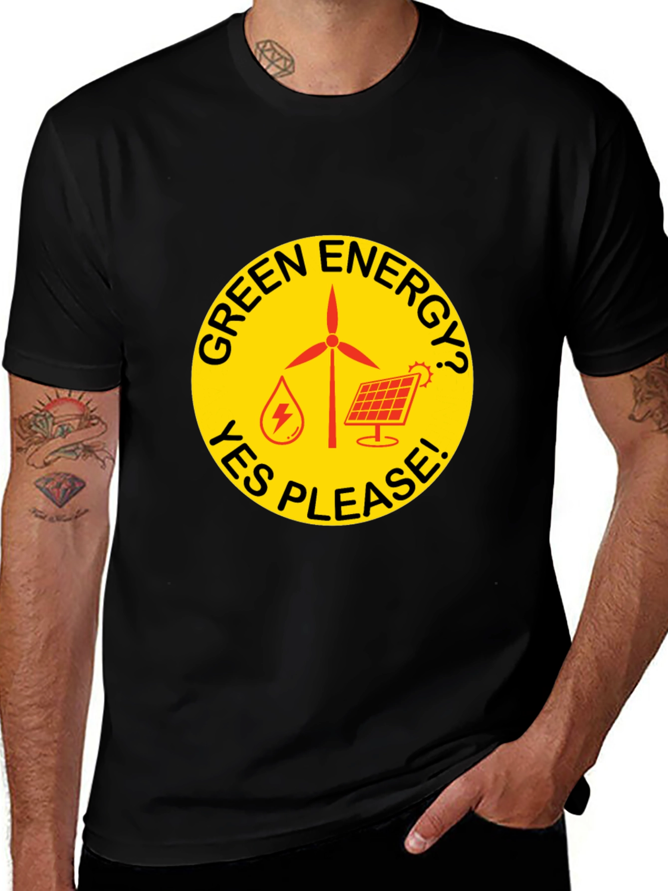 Green Energy T-Shirt - Yes Please!