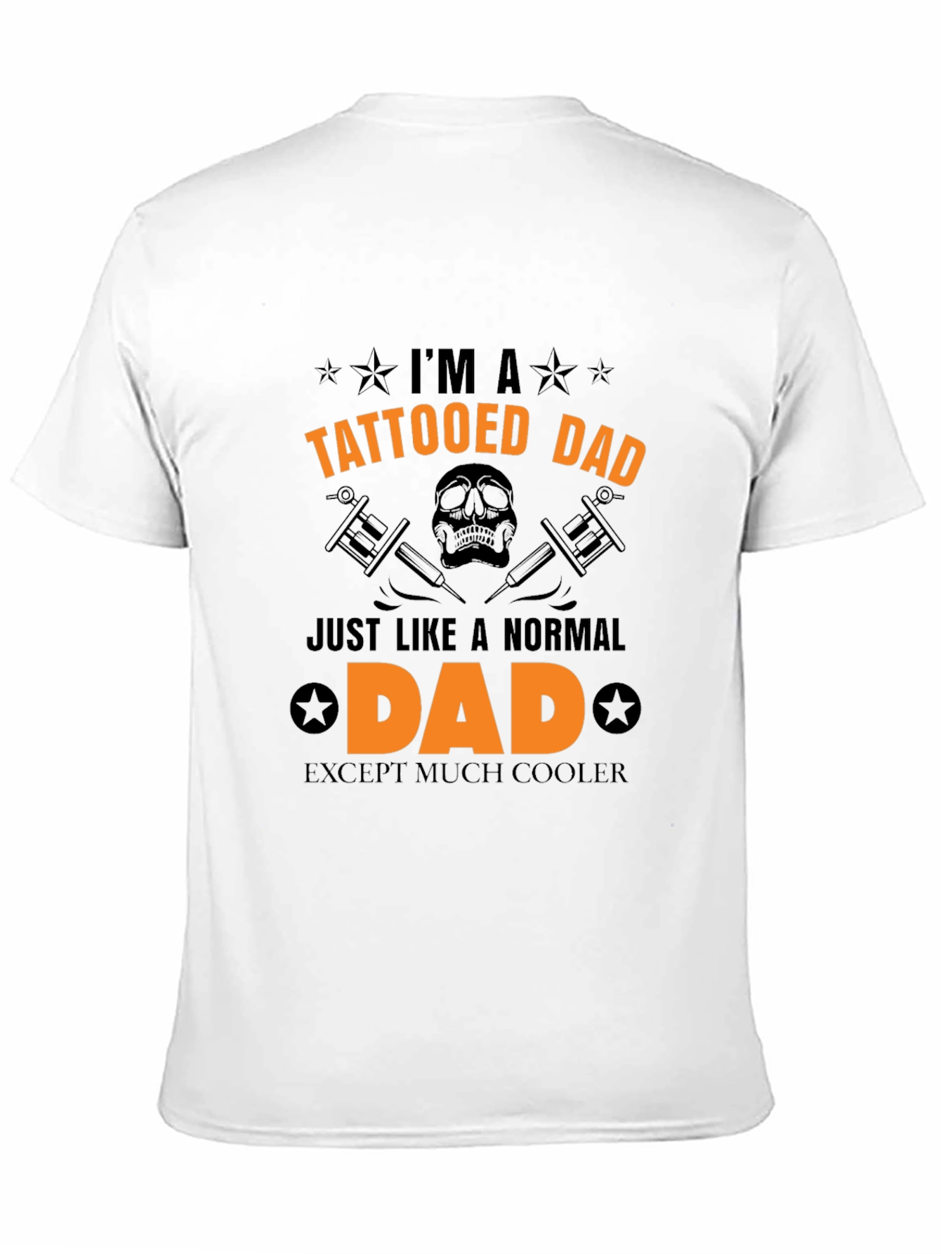 Tattooed Dad Black Graphic Tee - Cool Dad Style