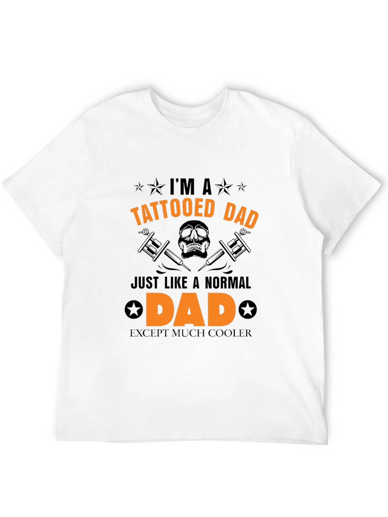 Tattooed Dad Black Graphic Tee - Cool Dad Style