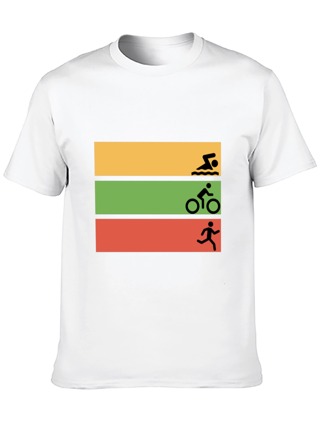Triathlon Swim Bike Run Graphic Tee