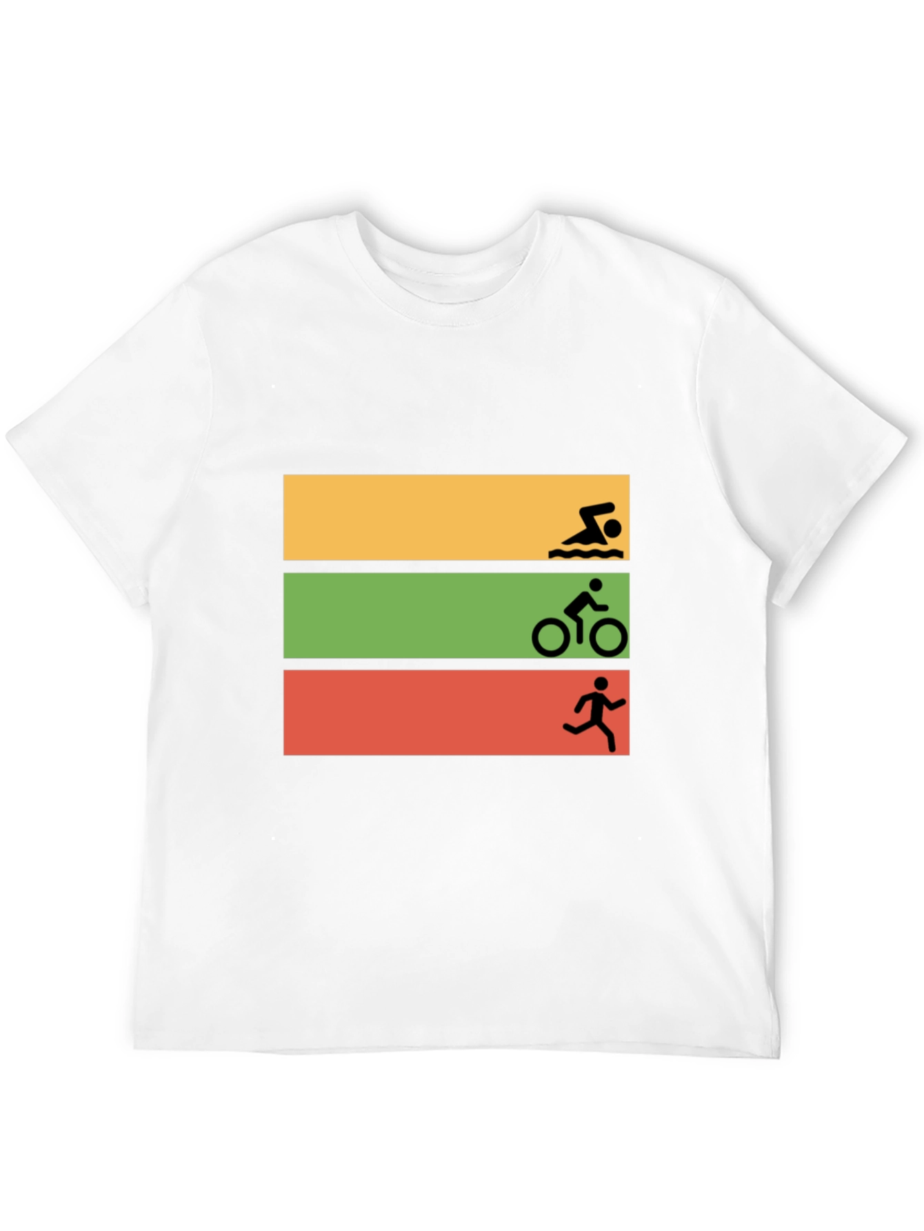 Triathlon Swim Bike Run Graphic Tee