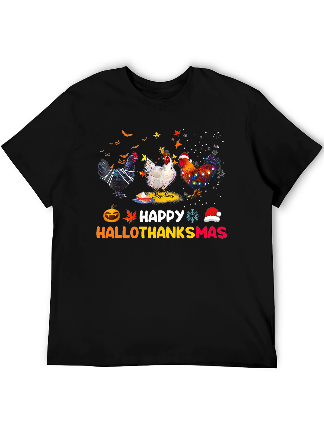 Happy Hallothanksmas Chicken T-Shirt