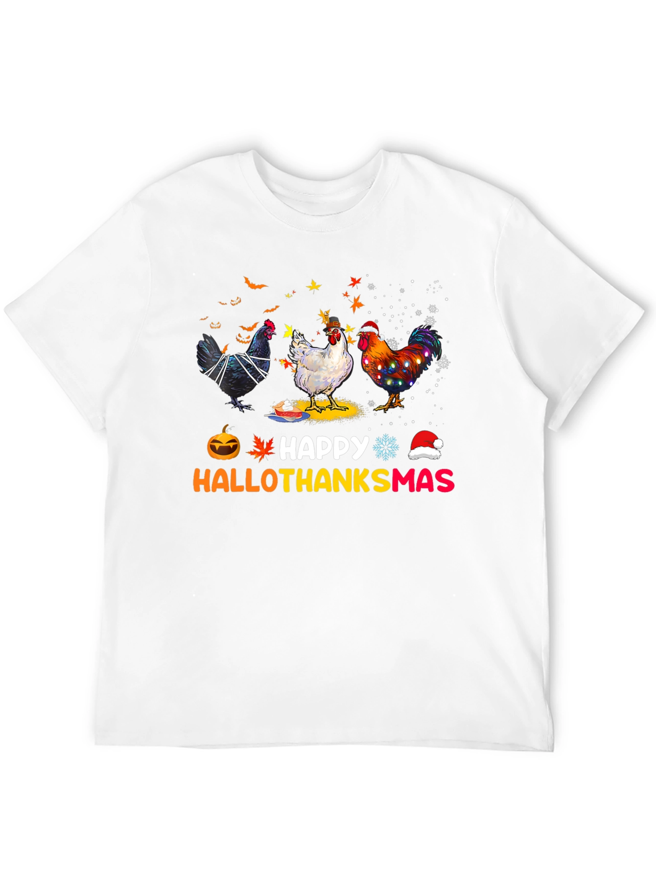Happy Hallothanksmas Chicken T-Shirt