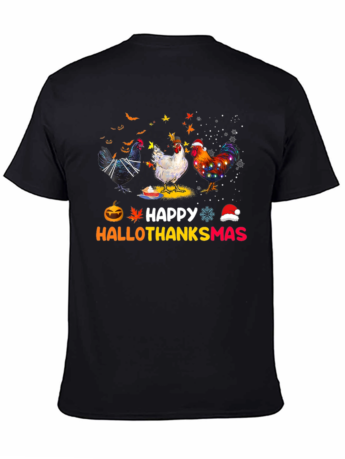 Happy Hallothanksmas Chicken T-Shirt