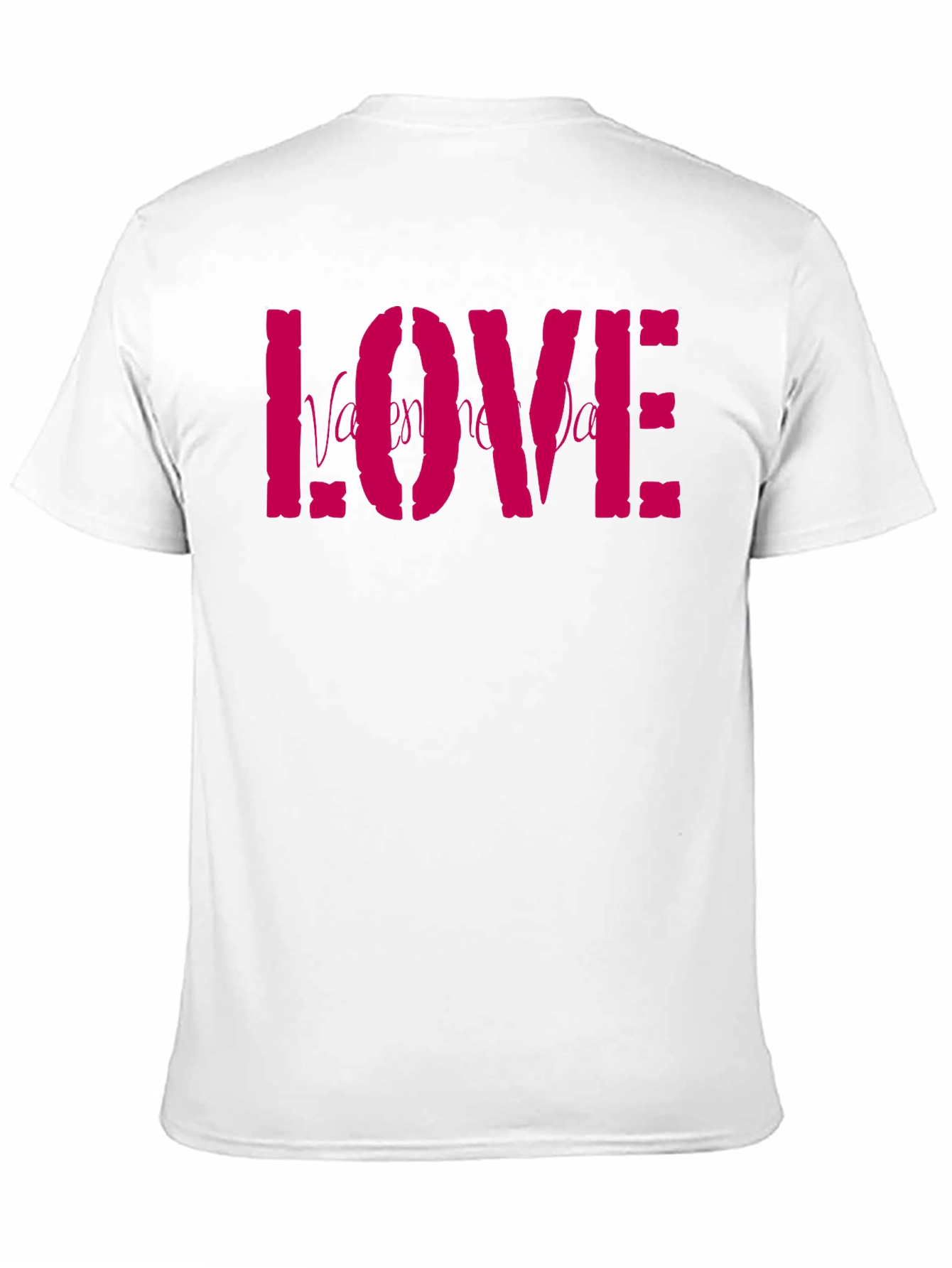 Valentines Day LOVE Graphic Tee - Black