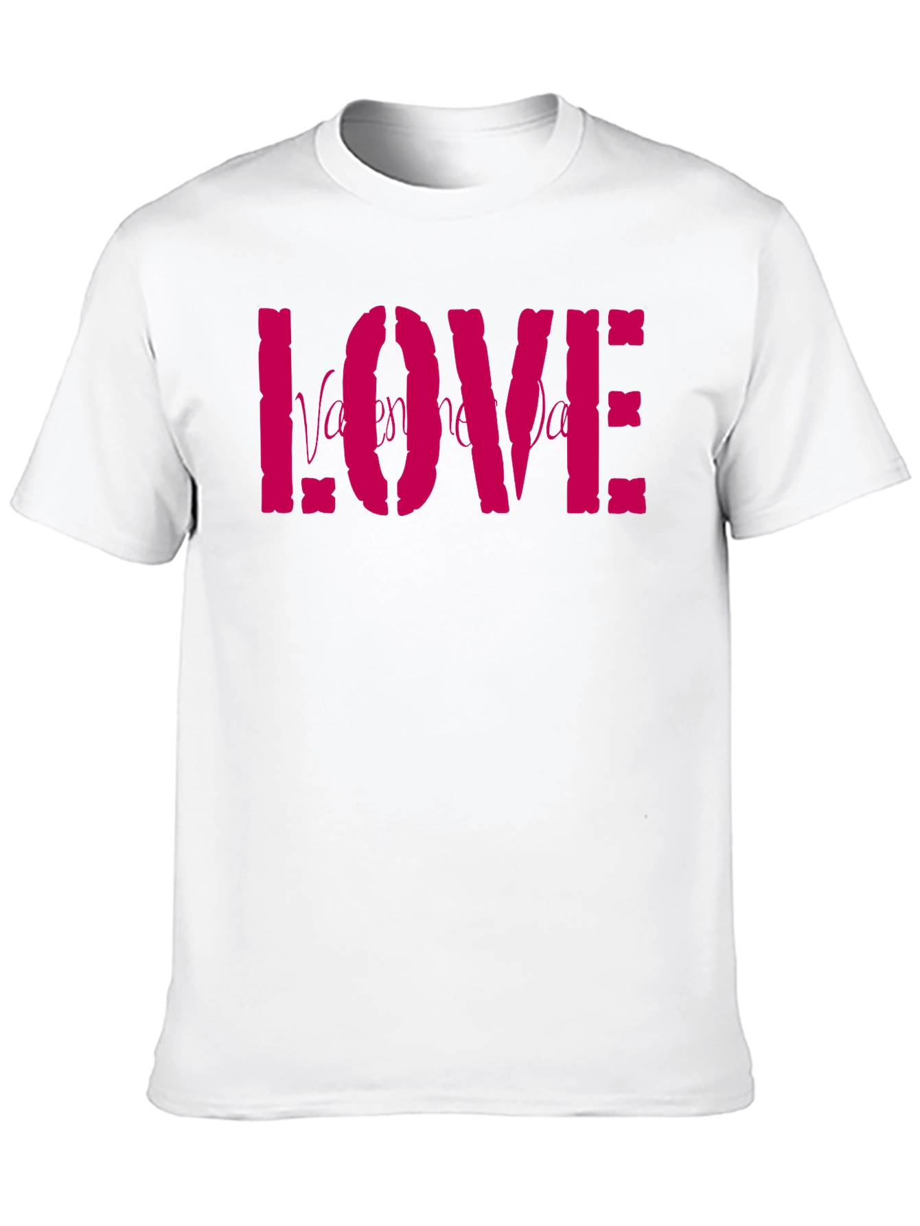 Valentines Day LOVE Graphic Tee - Black