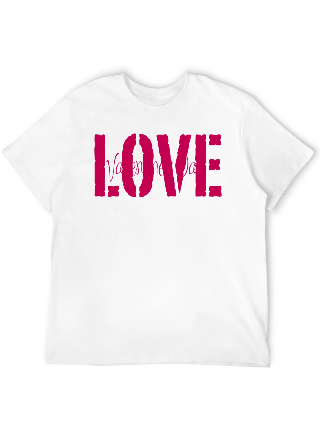 Valentines Day LOVE Graphic Tee - Black