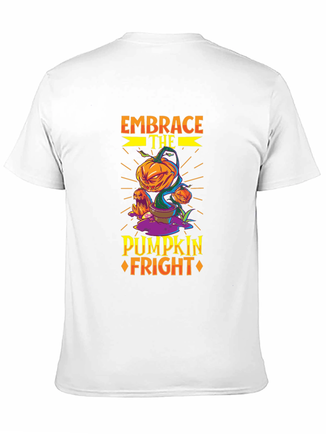 Embrace the Pumpkin Fright Halloween T-Shirt
