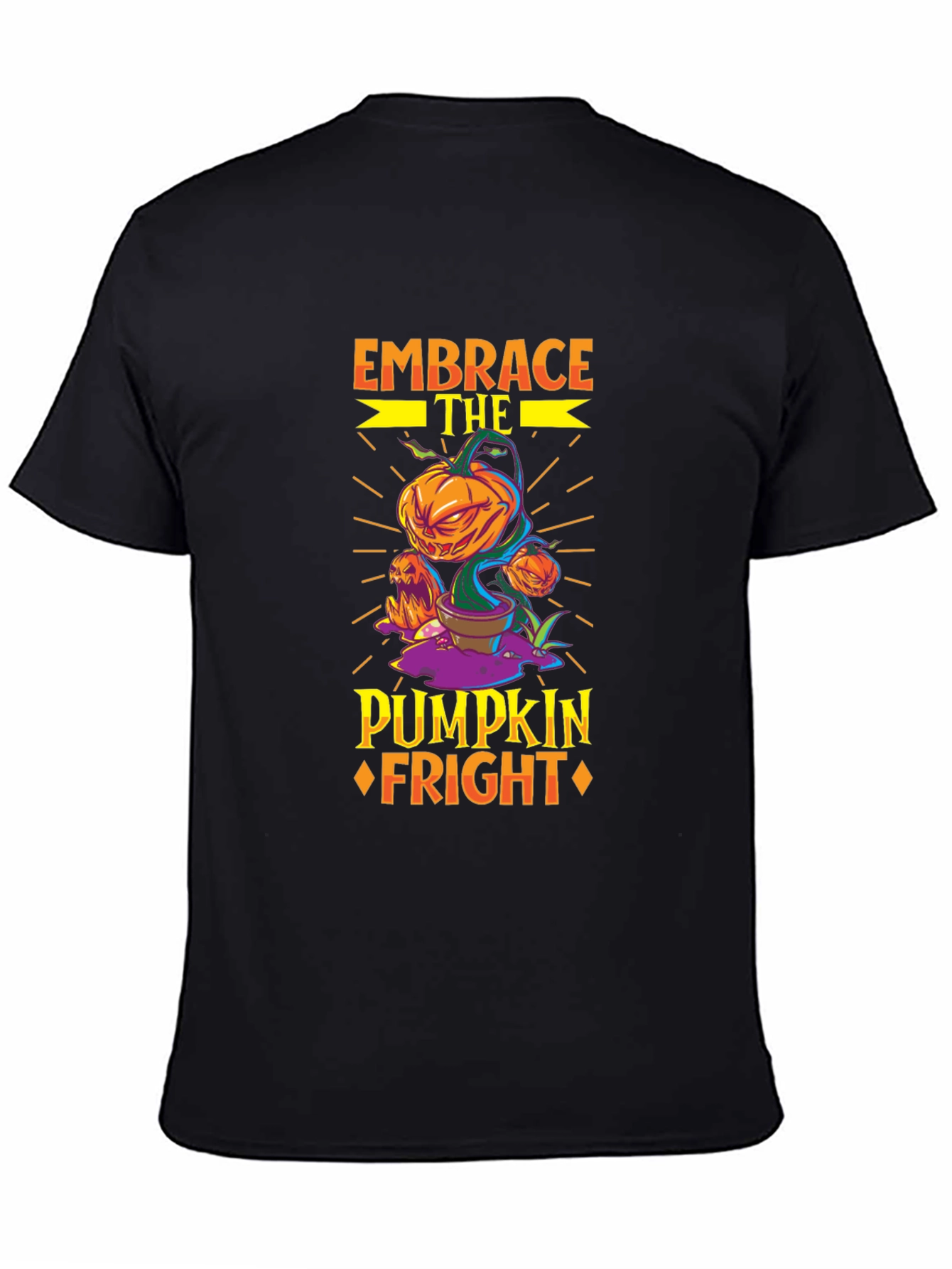 Embrace the Pumpkin Fright Halloween T-Shirt