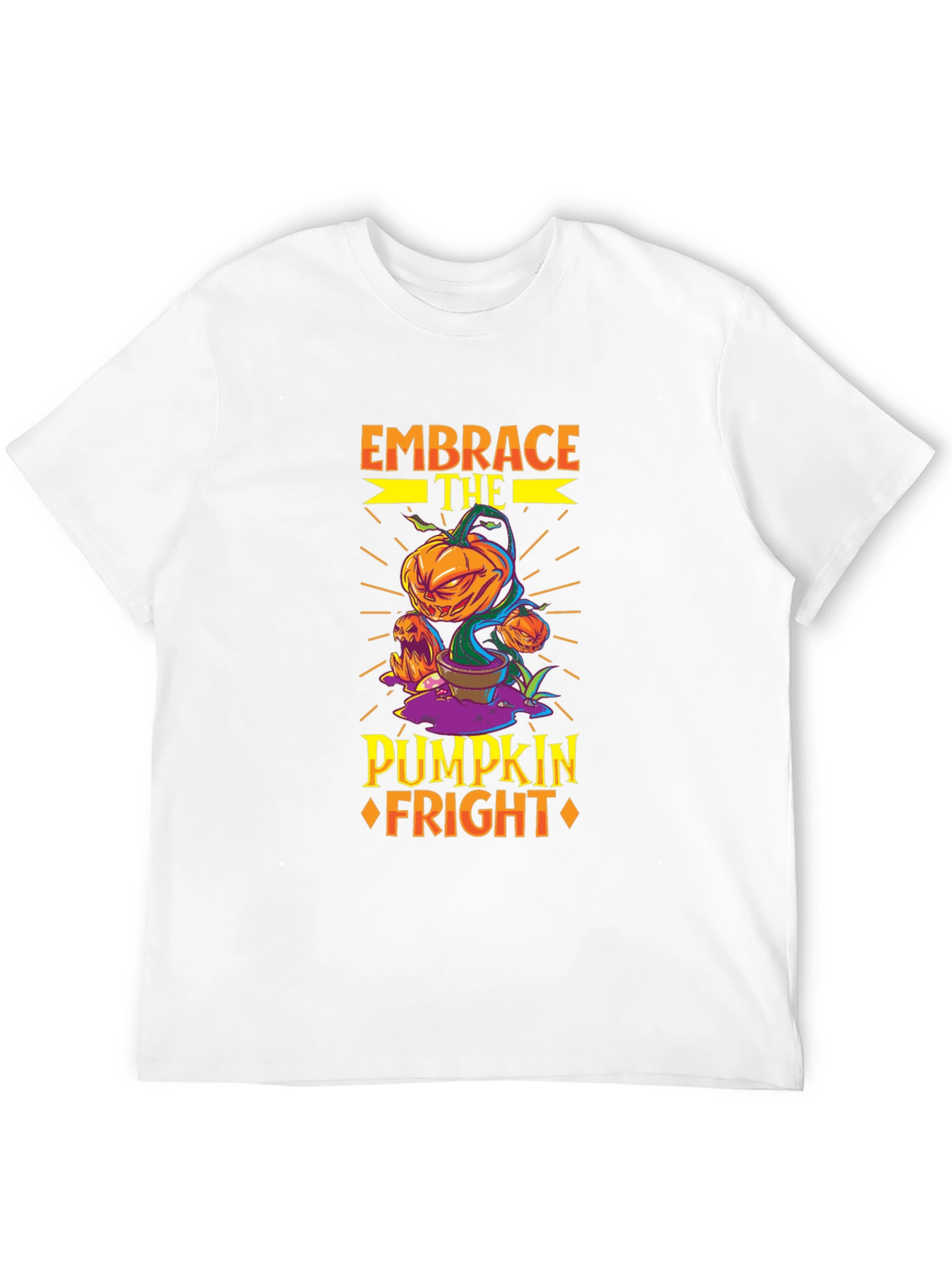 Embrace the Pumpkin Fright Halloween T-Shirt