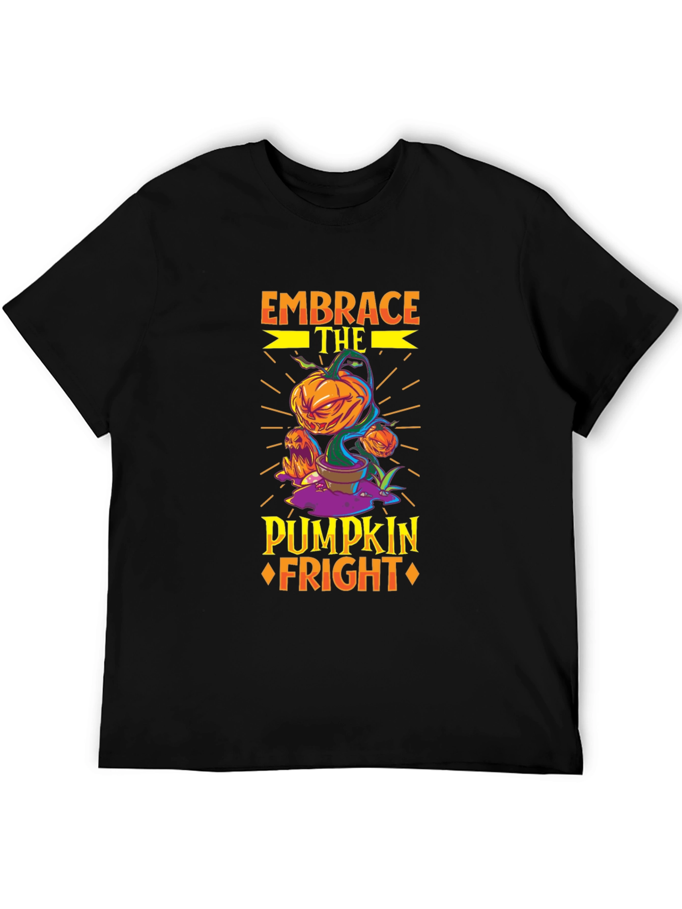 Embrace the Pumpkin Fright Halloween T-Shirt