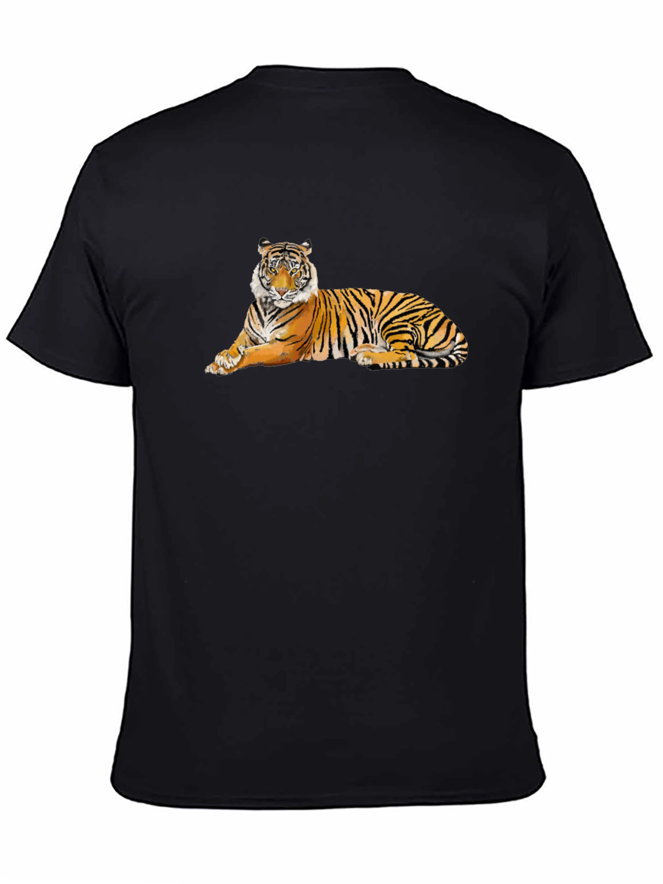 Cool Tiger Graphic T-Shirt - Black Cotton Tee