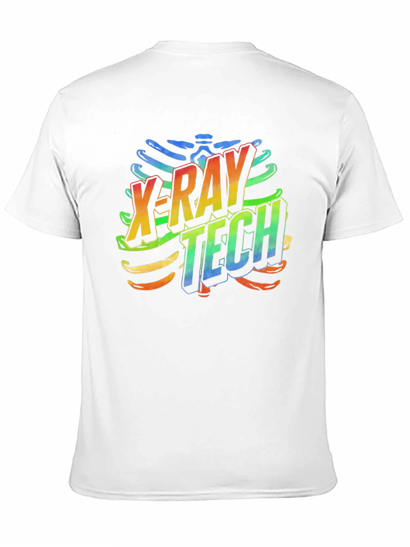 X-Ray Tech Rainbow Graphic Black T-Shirt