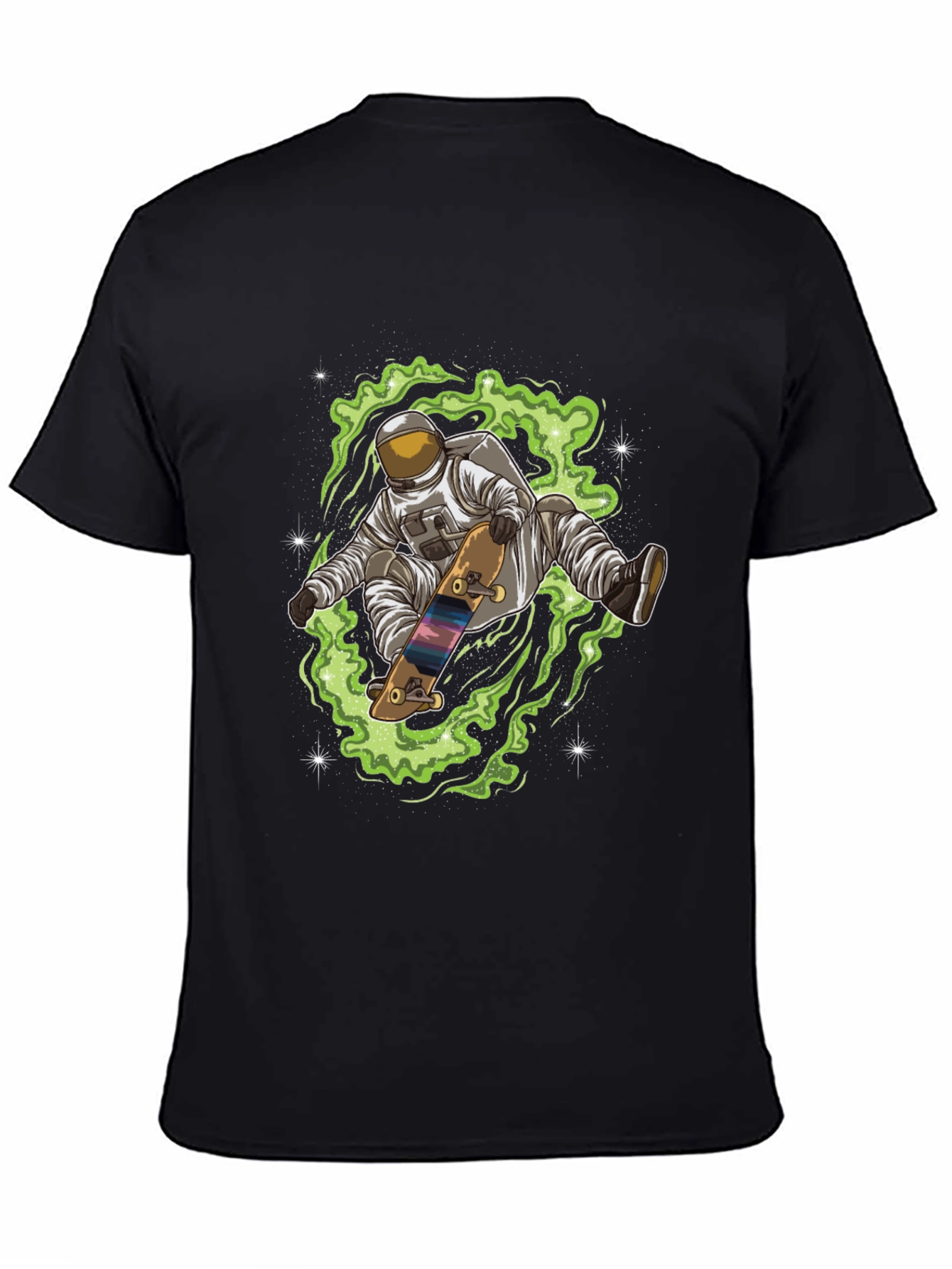 Astronaut Skateboard T-Shirt - Space Design