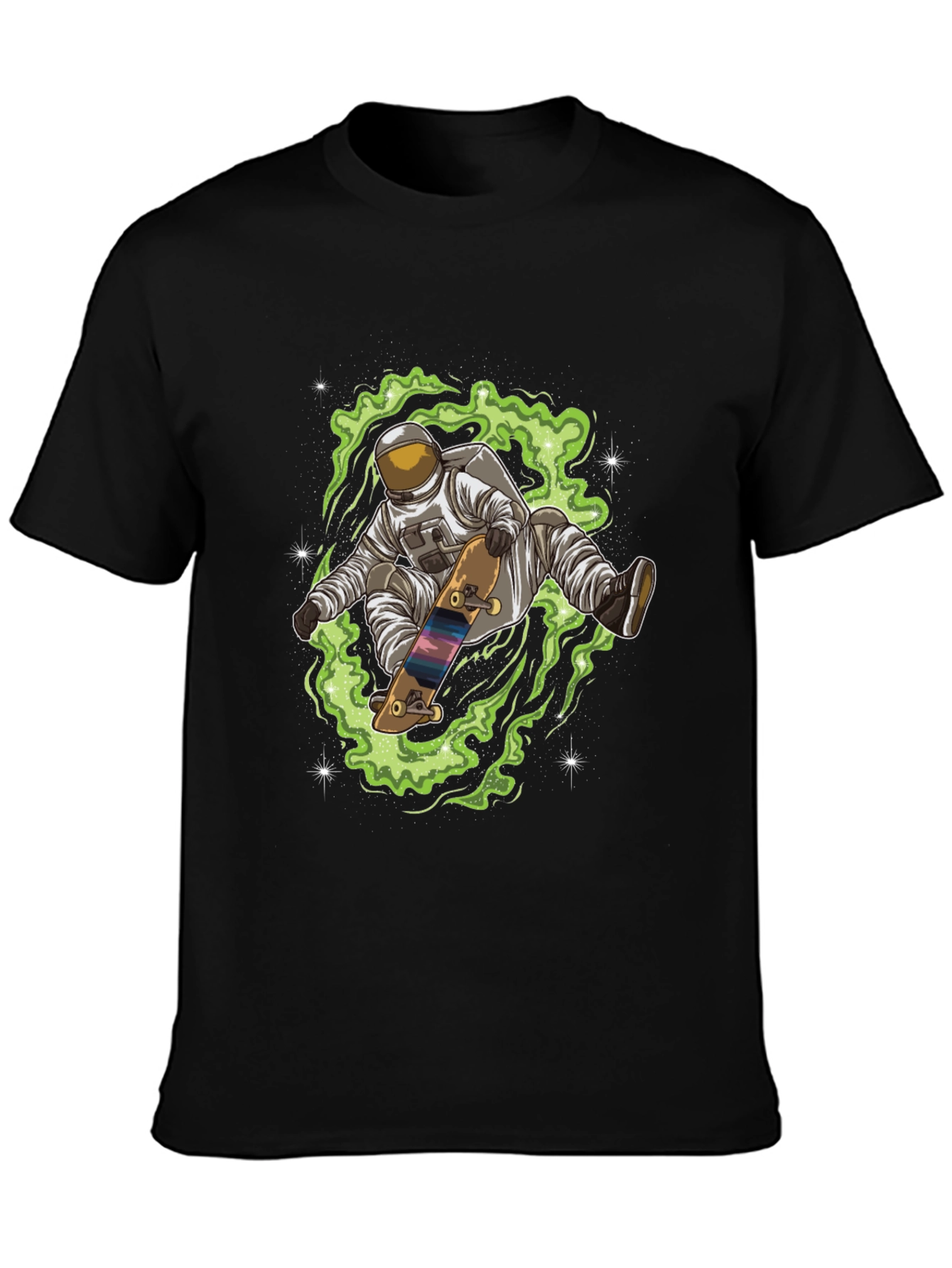 Astronaut Skateboard T-Shirt - Space Design