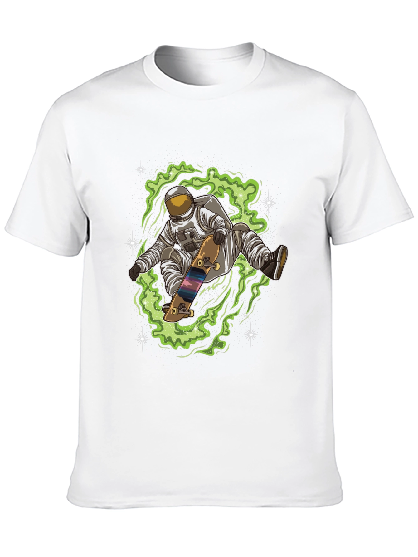 Astronaut Skateboard T-Shirt - Space Design