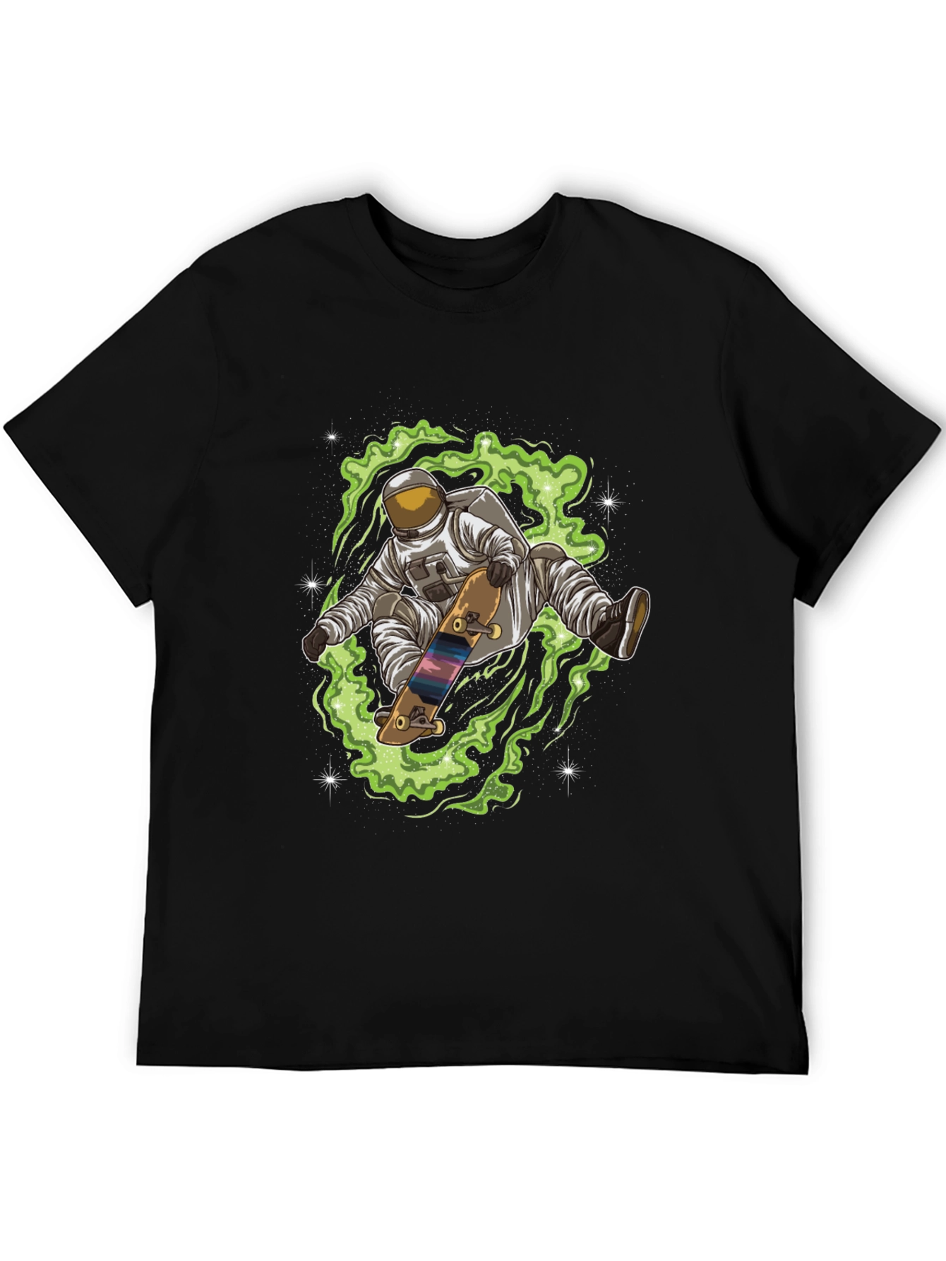 Astronaut Skateboard T-Shirt - Space Design