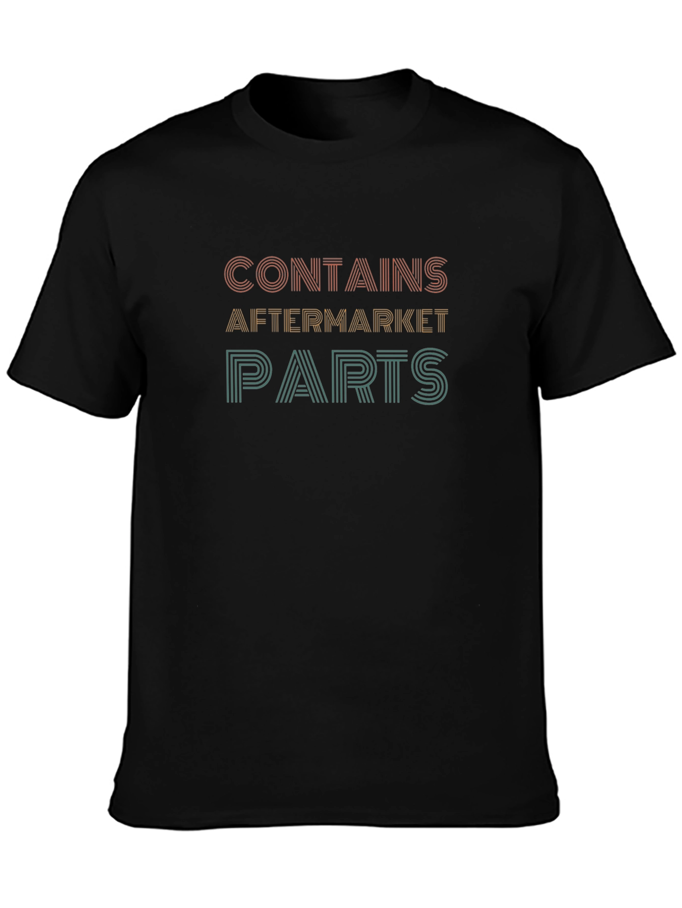 Contains Aftermarket Parts Black Graphic Tee