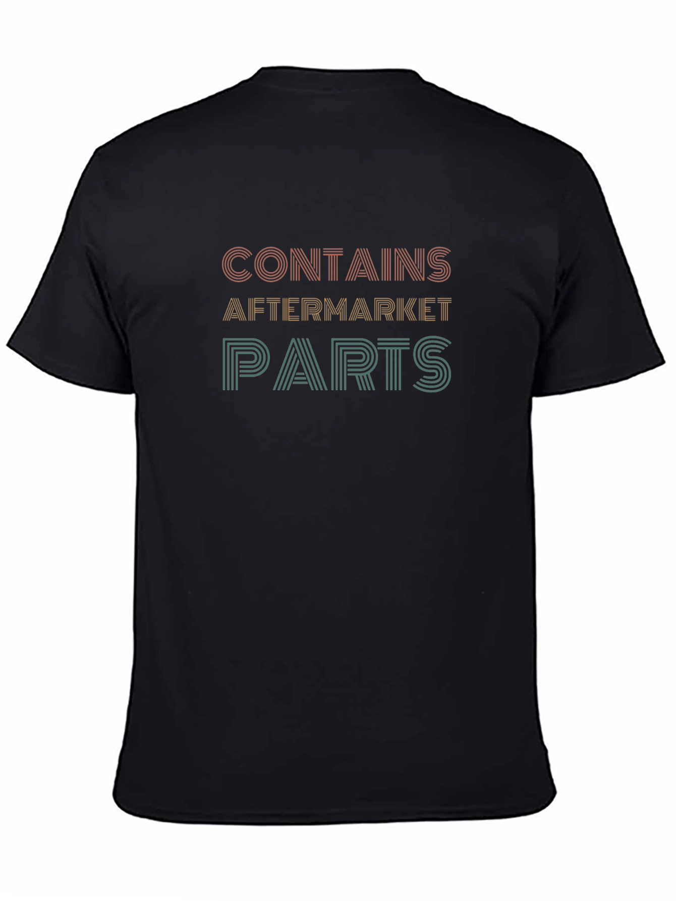 Contains Aftermarket Parts Black Graphic Tee