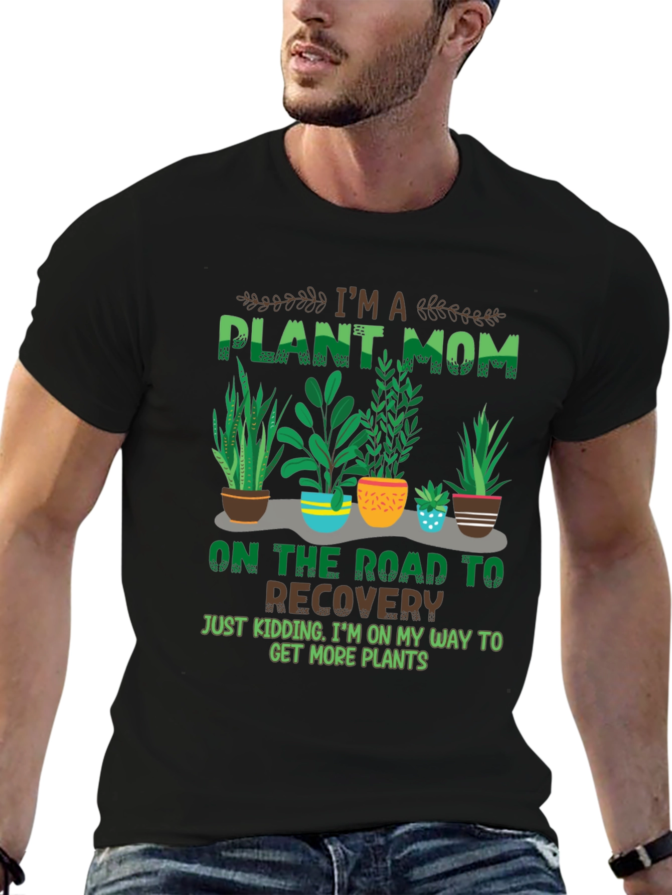 Plant Mom T-Shirt - Botanical Humor Tee