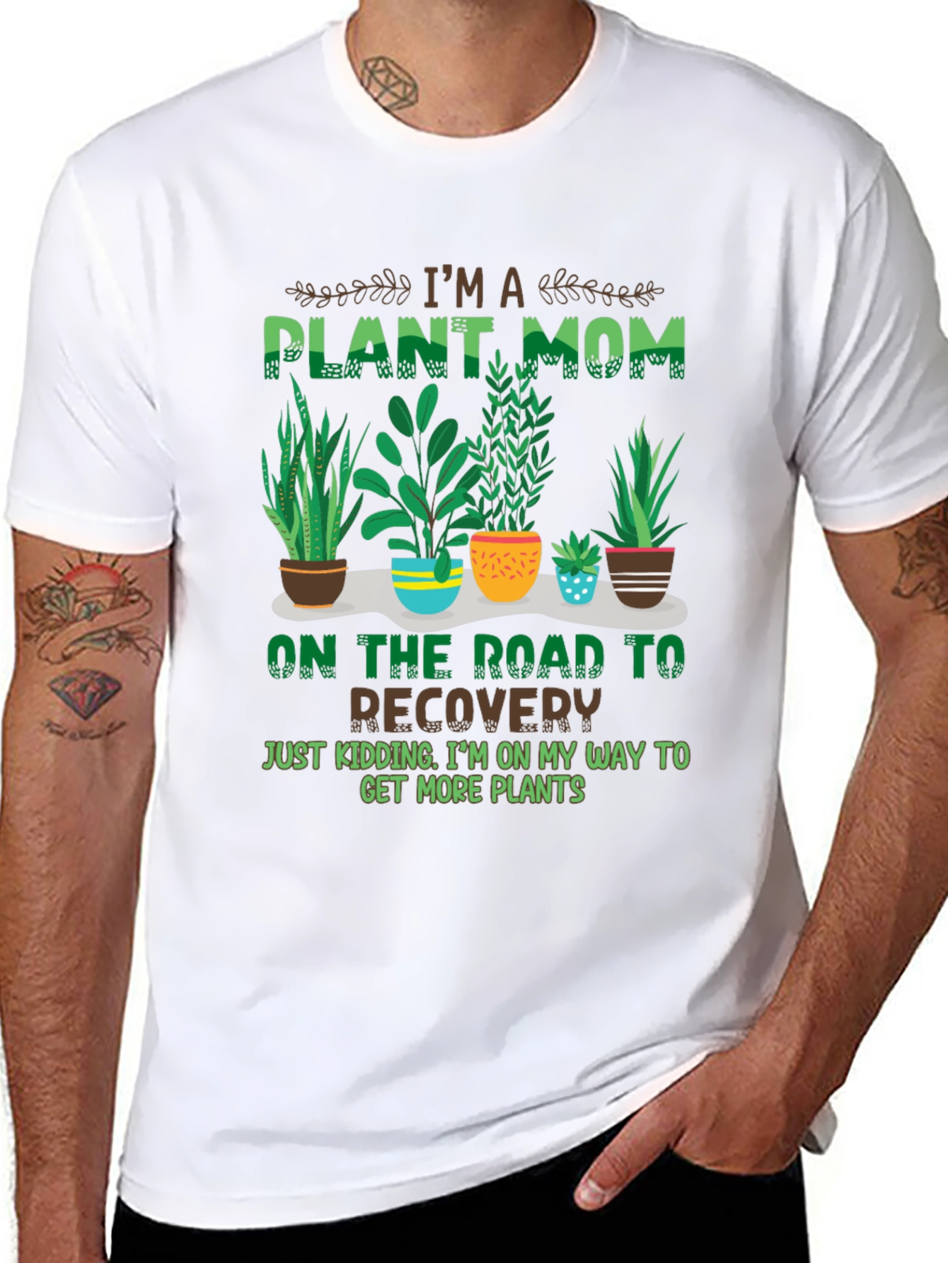 Plant Mom T-Shirt - Botanical Humor Tee