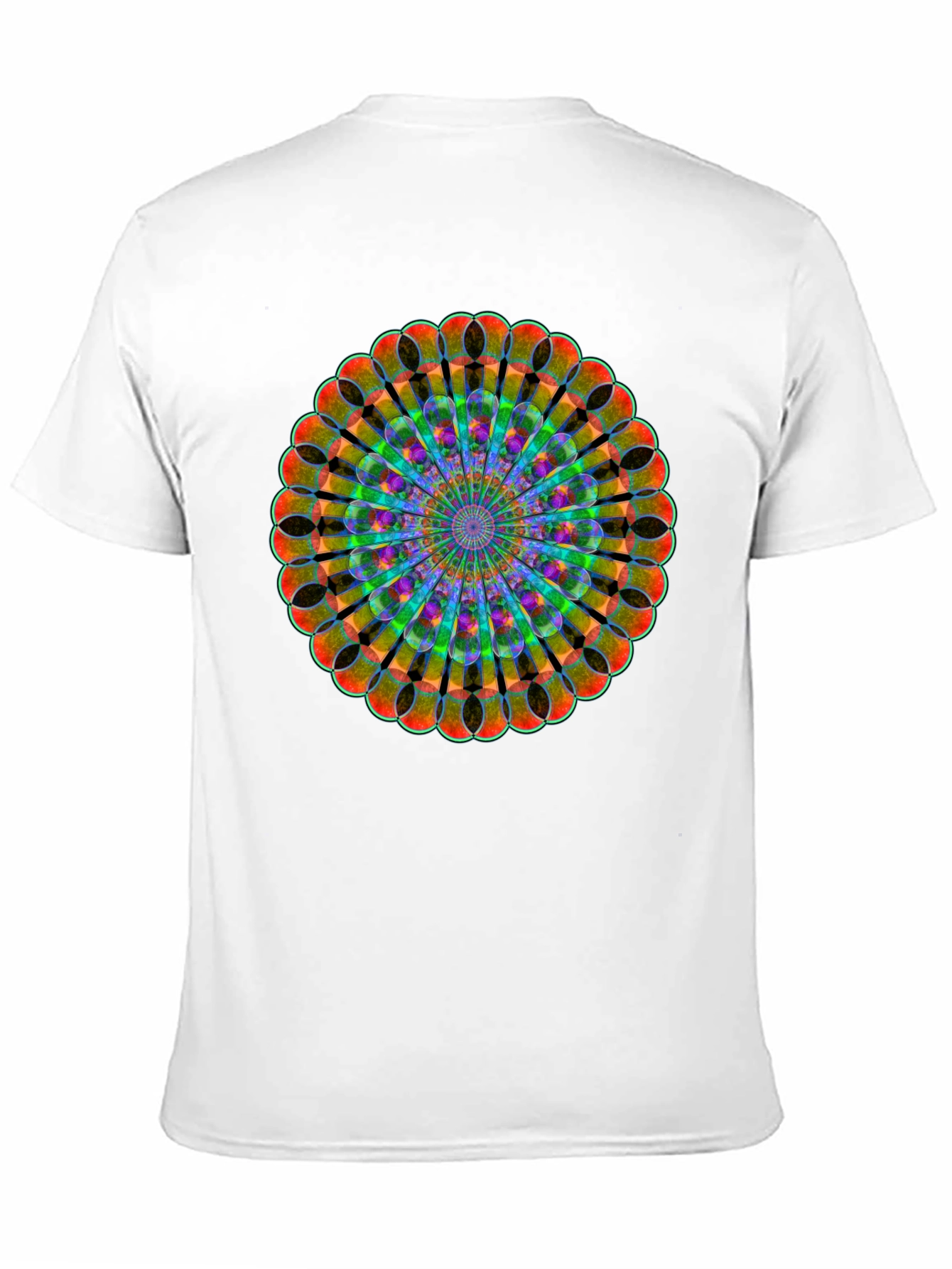 Kaleidoscope Mandala Black T-Shirt
